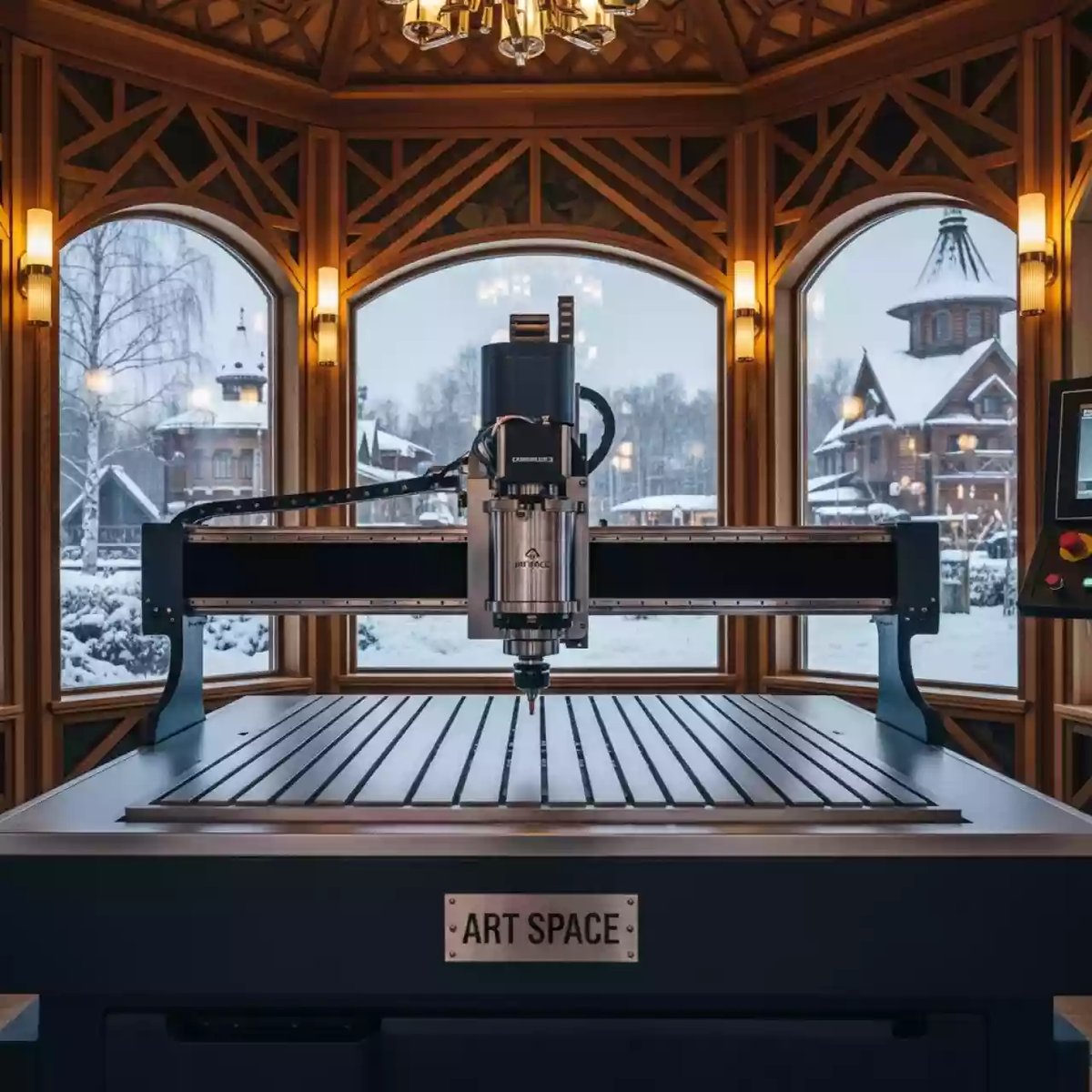 Аренда Гравировально фрезерная машина Vektor LK 4030 в этно-парке «Моя Россия» — ART SPACE