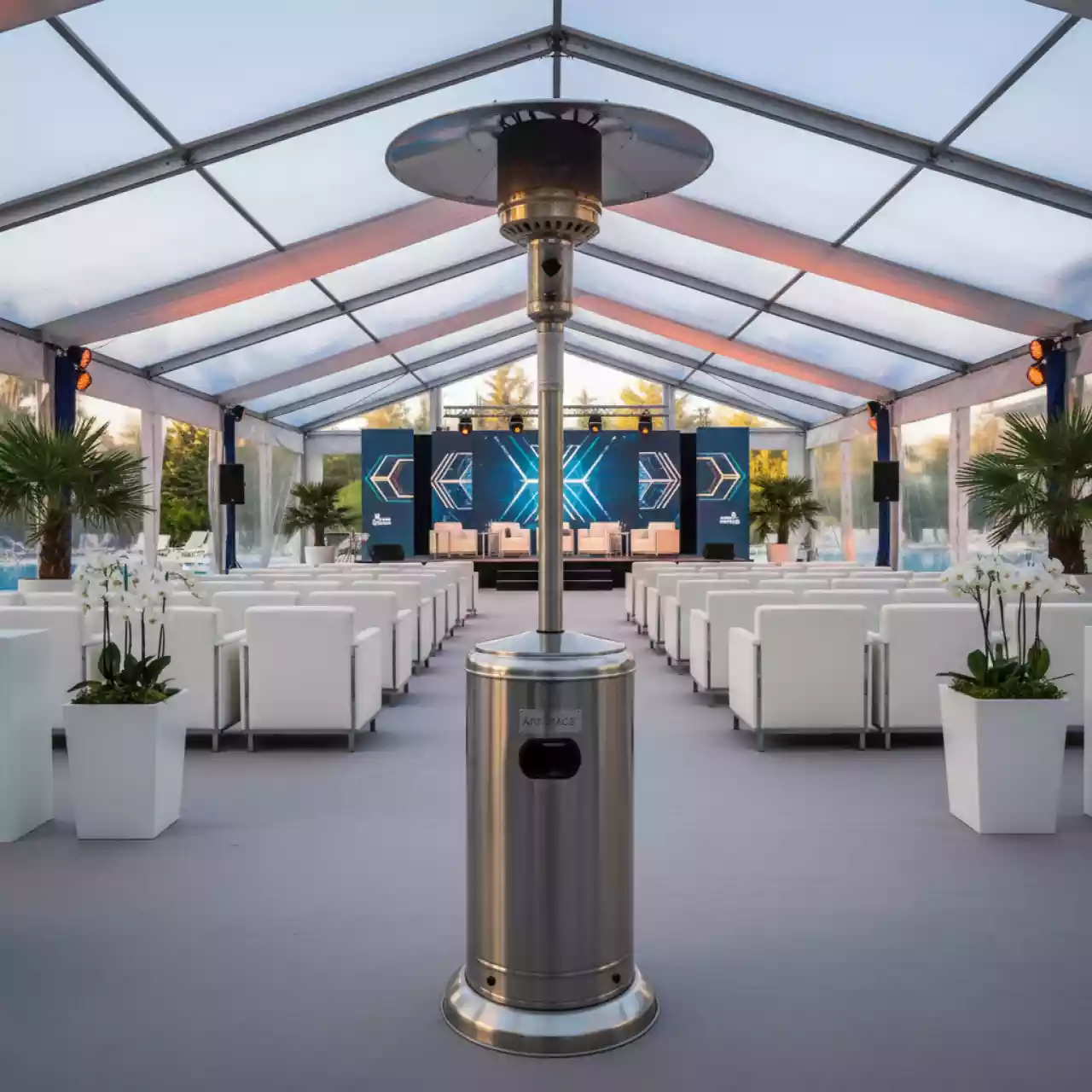 Аренда Грибок обогреватель для шатра в санатории «Заполярье» — ART SPACE