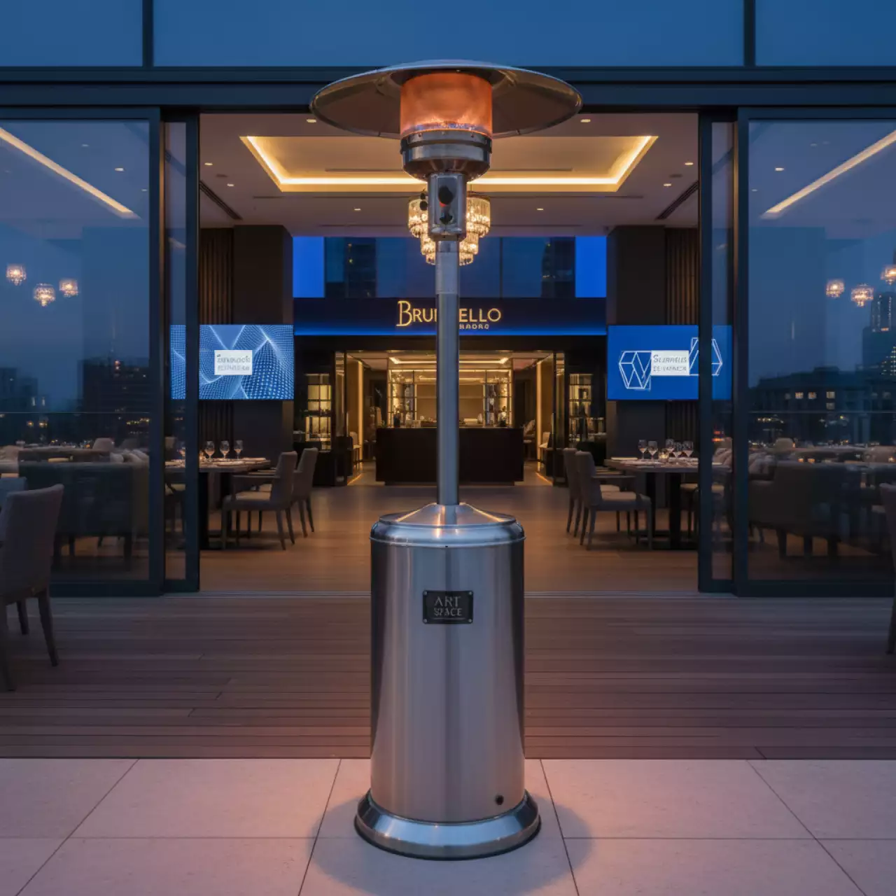 Аренда Грибок обогревательный на газу в ресторане «Brunello» — ART SPACE