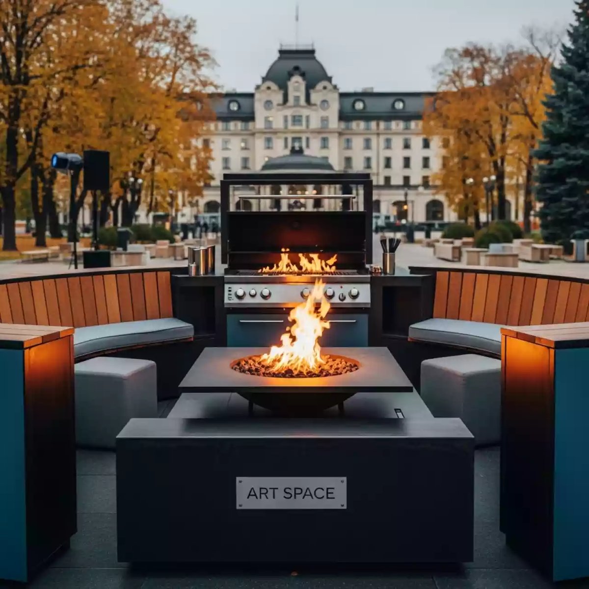 Аренда Гриль станция очаг в Гранд Отель Поляна — ART SPACE