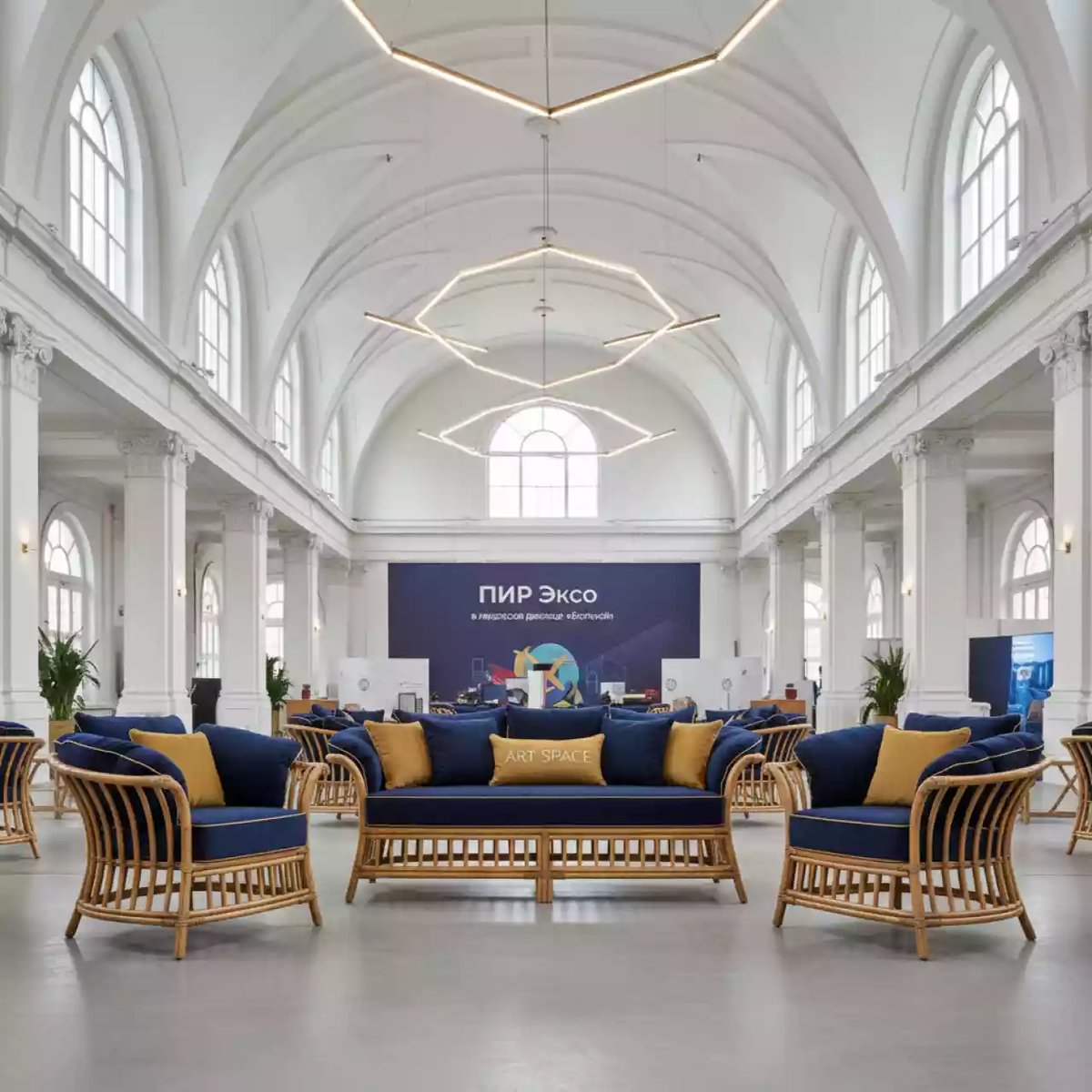 Аренда Группа для отдыха "Соната" ROTANG LUX в ледовом дворце «Большой» — ART SPACE