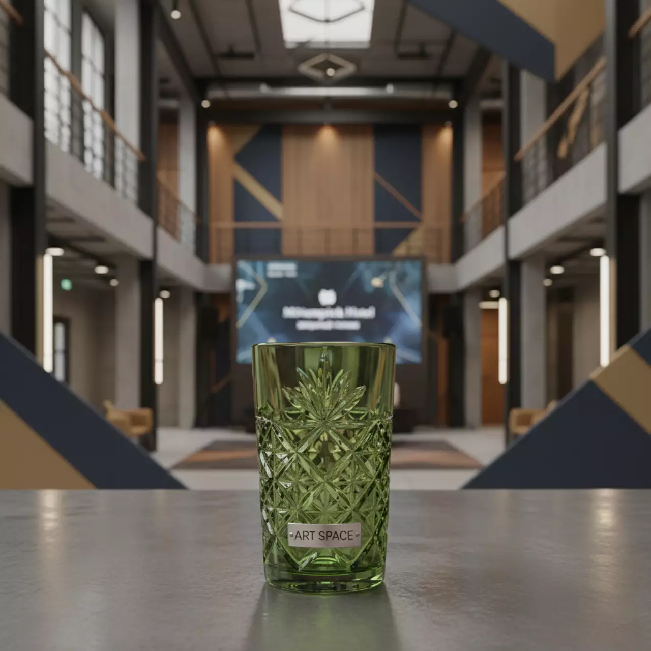 Аренда Хайбол Бриллиант оливковый 400 мл высота 130 мм в Mövenpick Hotel — ART SPACE