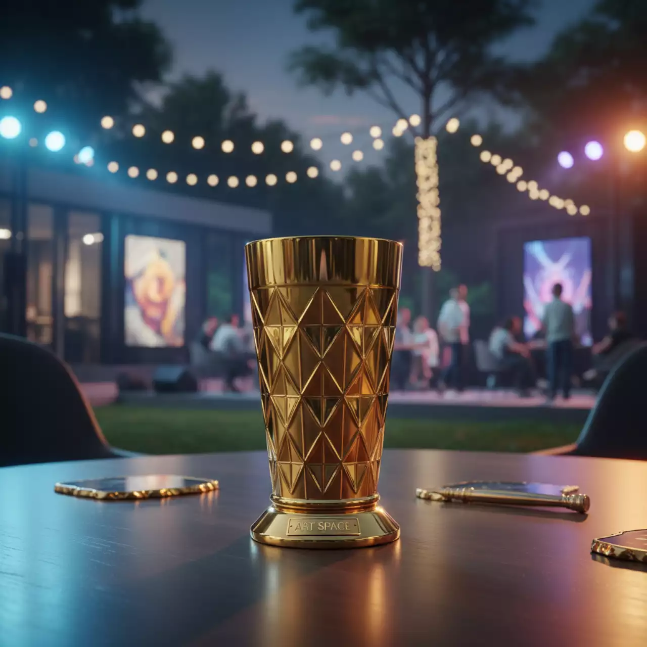 Аренда Хайбол "Бриллиант" золотой 400 мл высота 130 мм в парке «Ривьера» — ART SPACE