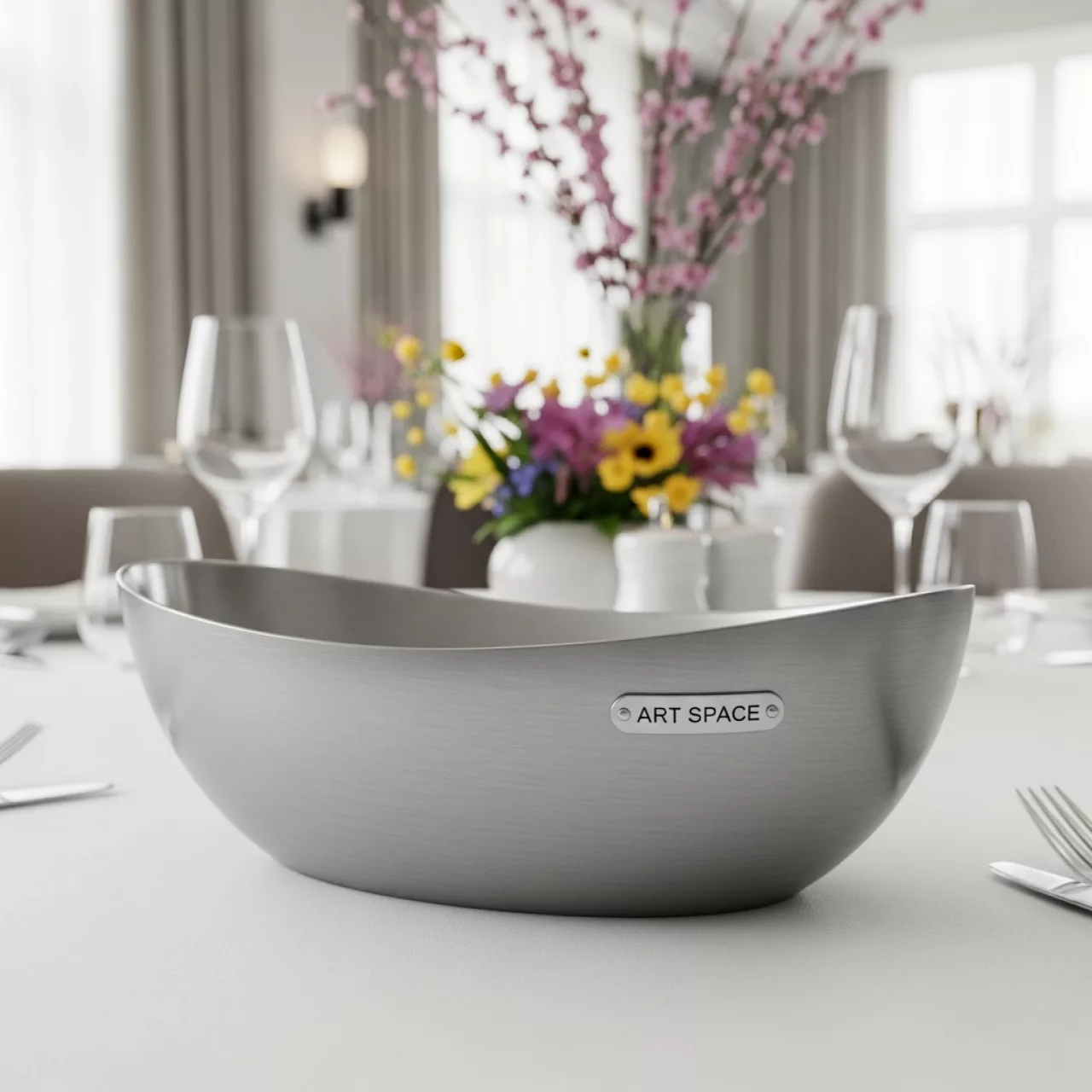 Аренда Хлебная корзинка металлическая овальная Осгар в ресторане «Магадан» — ART SPACE