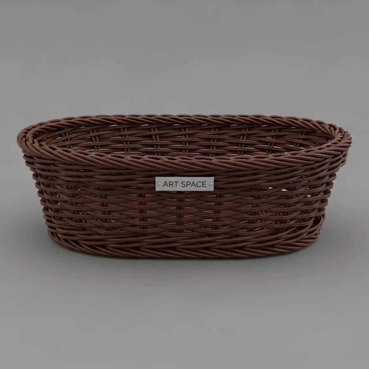 Аренда Хлебная корзинка плетеная овальная темно коричневая Таурус 225х145х60 мм на курорте «Газпром» (Альпика) — ART SPACE