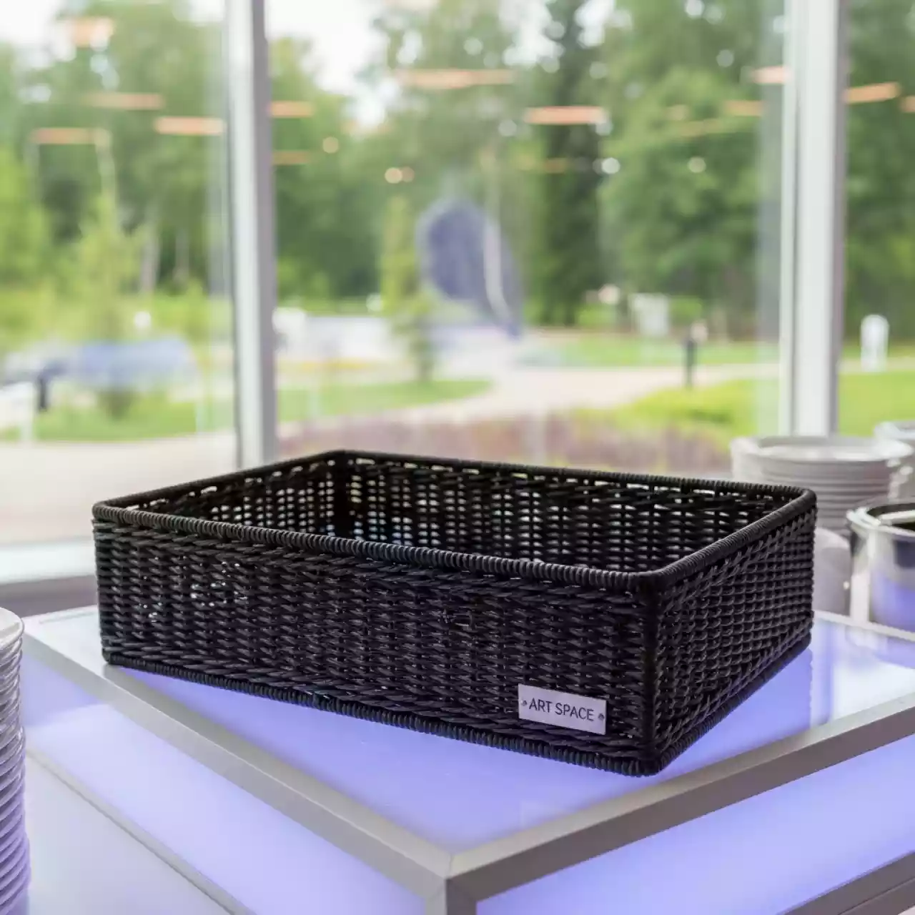 Аренда Хлебная корзинка плетеная прямоугольная Верту 530х330х80 мм в санатории «Октябрьский» — ART SPACE