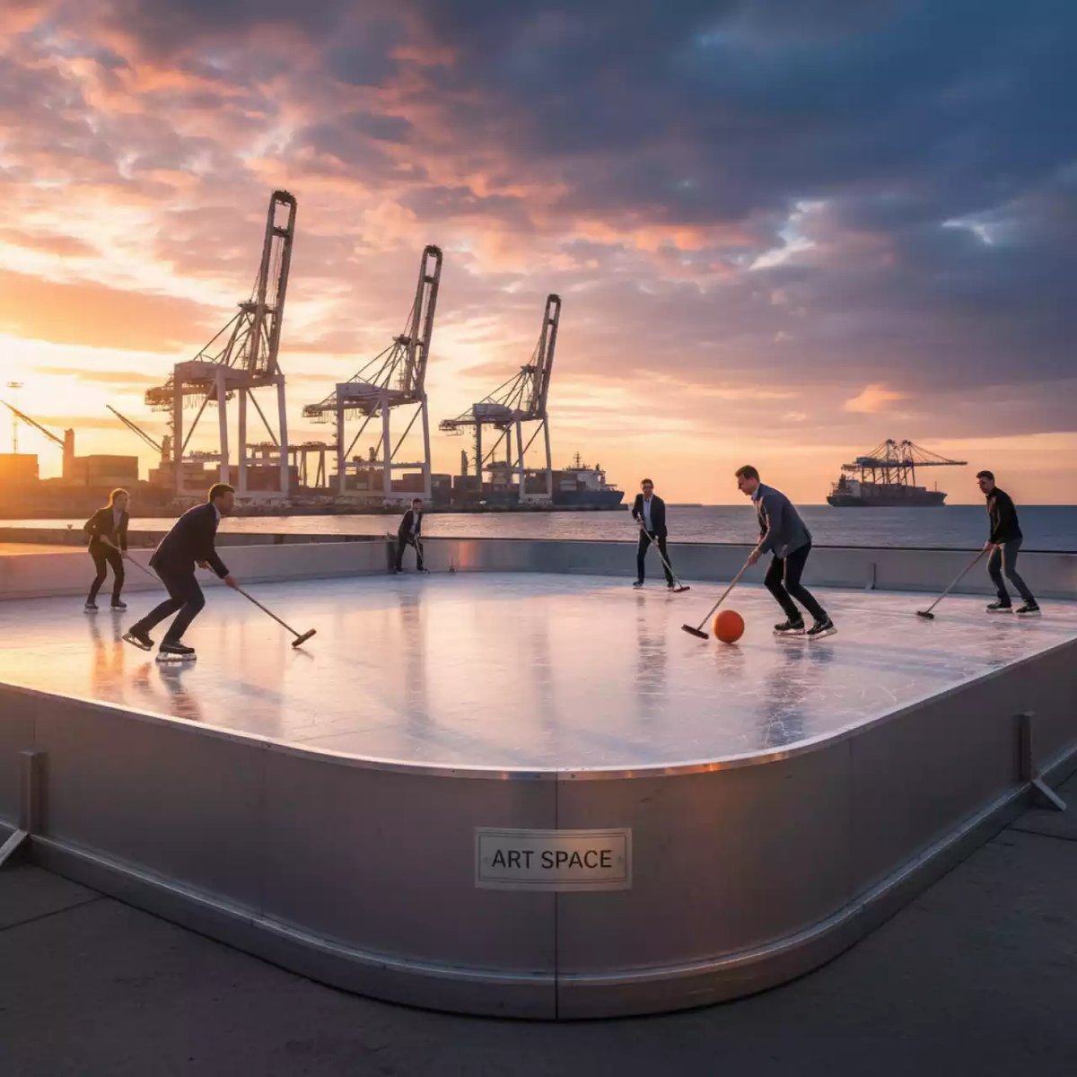 Аренда Хоккей с метлами на территории Морпорта Сочи — ART SPACE