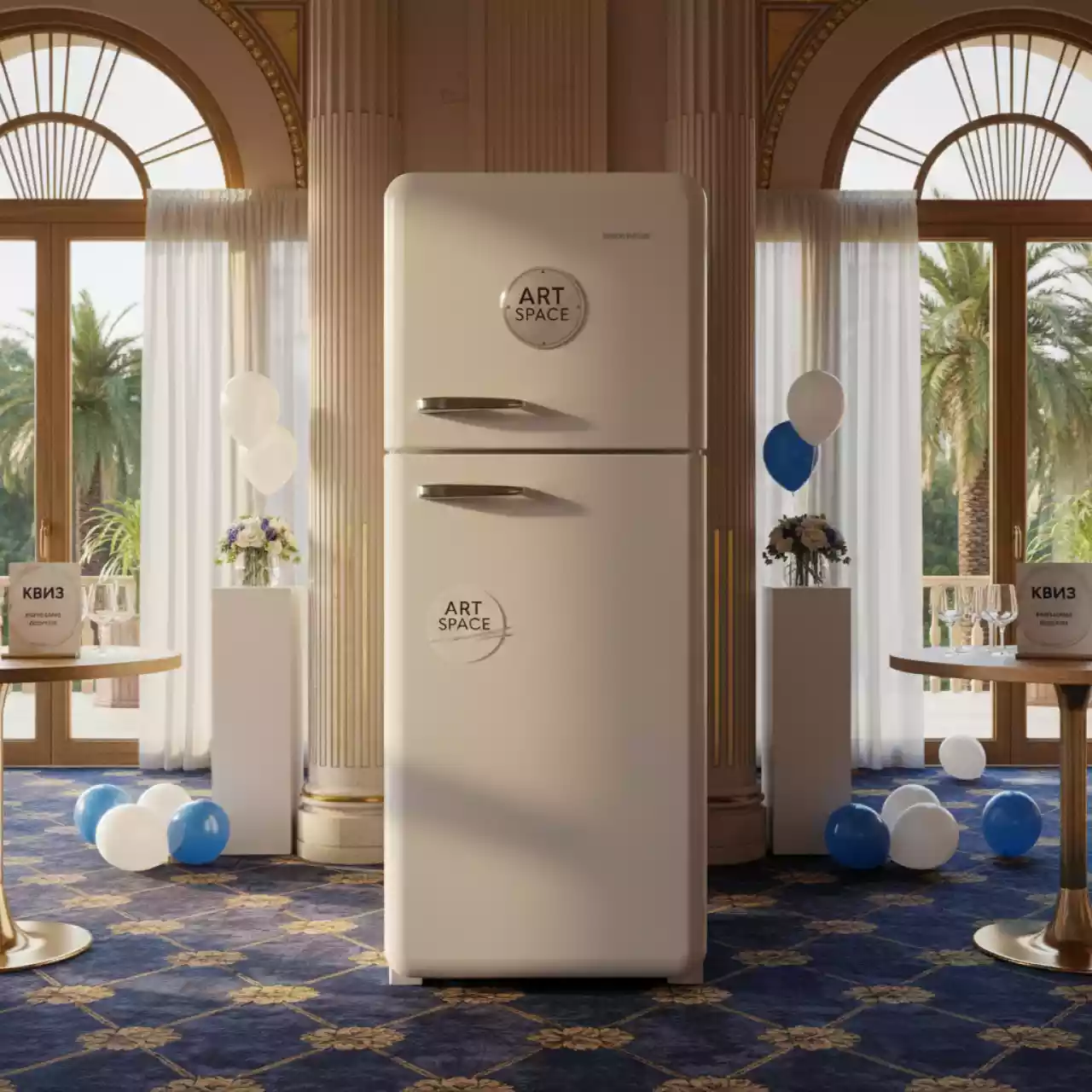 Аренда Холодильник большой Бирюса 123 см в комплексе «Дагомыс» — ART SPACE