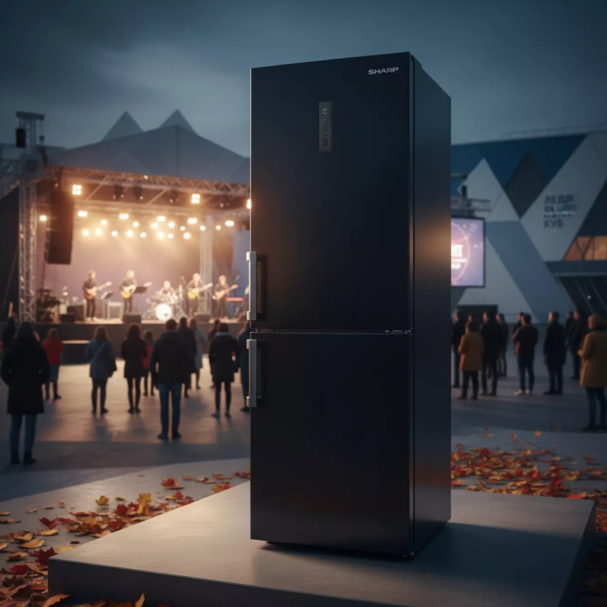 Аренда Холодильник SHARP SJ GV58A BK в Керлинговом центре «Ледяной куб» — ART SPACE
