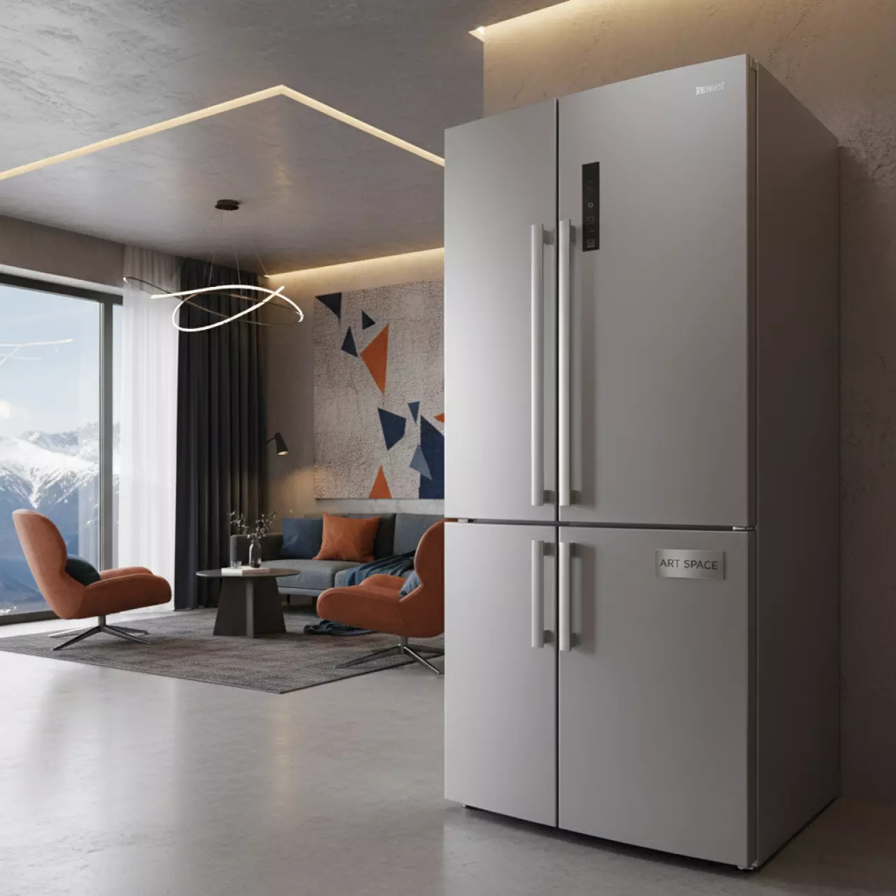 Аренда Холодильник Sharp SJ XG60PG SL в Поляна 1389 Отель и Спа — ART SPACE