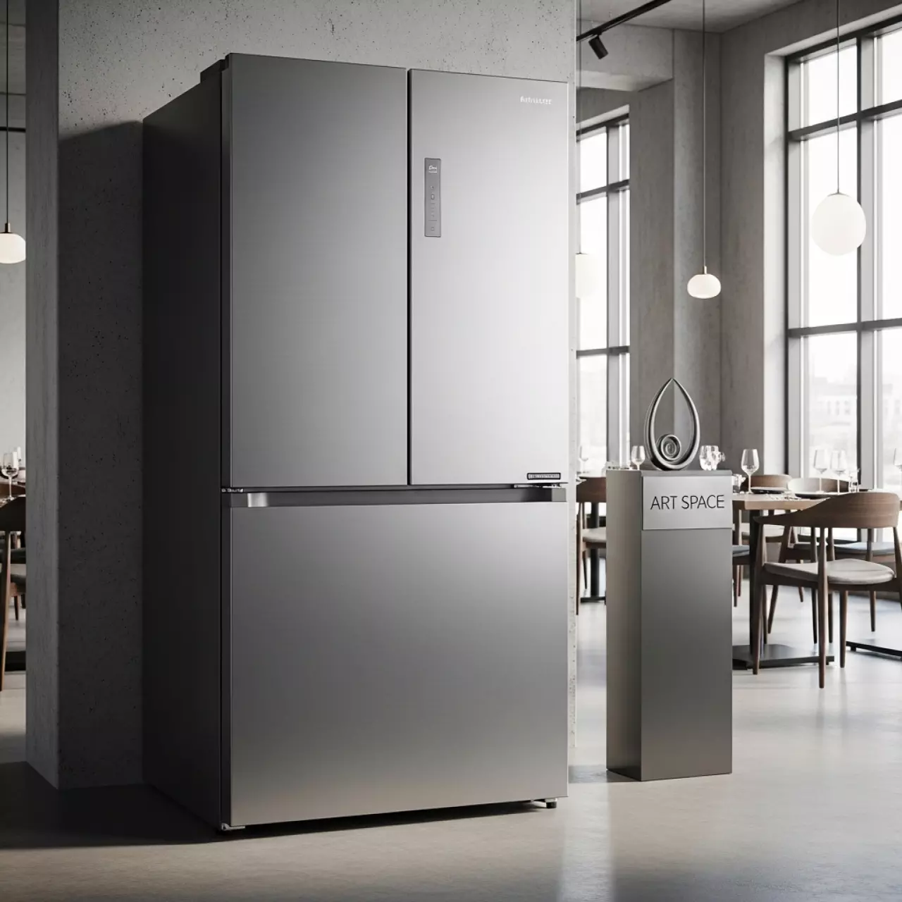 Аренда Холодильник Sharp SJ XP59PG SL в ресторане «Паруса» — ART SPACE