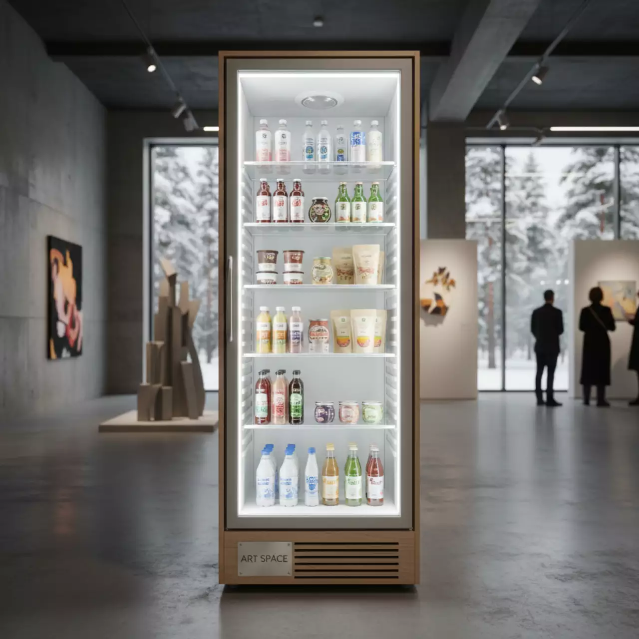 Аренда Холодильник шкаф 500 л с прозрачной дверью Polair в санатории «Металлург» — ART SPACE