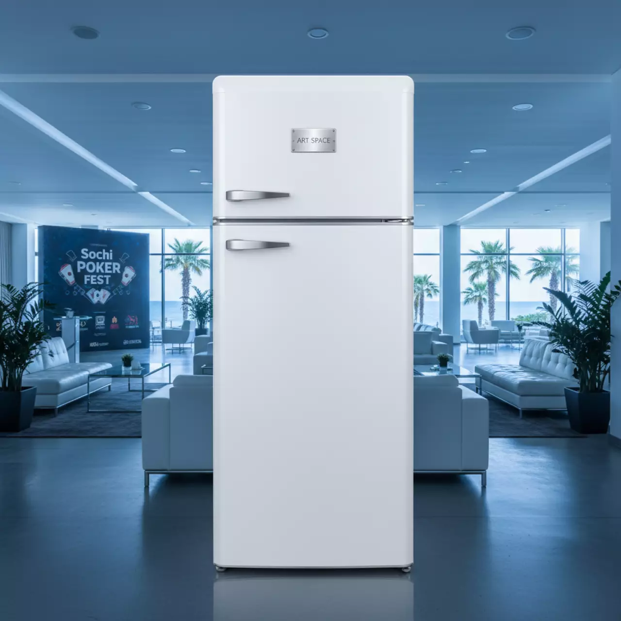 Аренда Холодильный шкаф Pozis Свияга 538 8 металлическая дверь в санатории «Черноморье» — ART SPACE