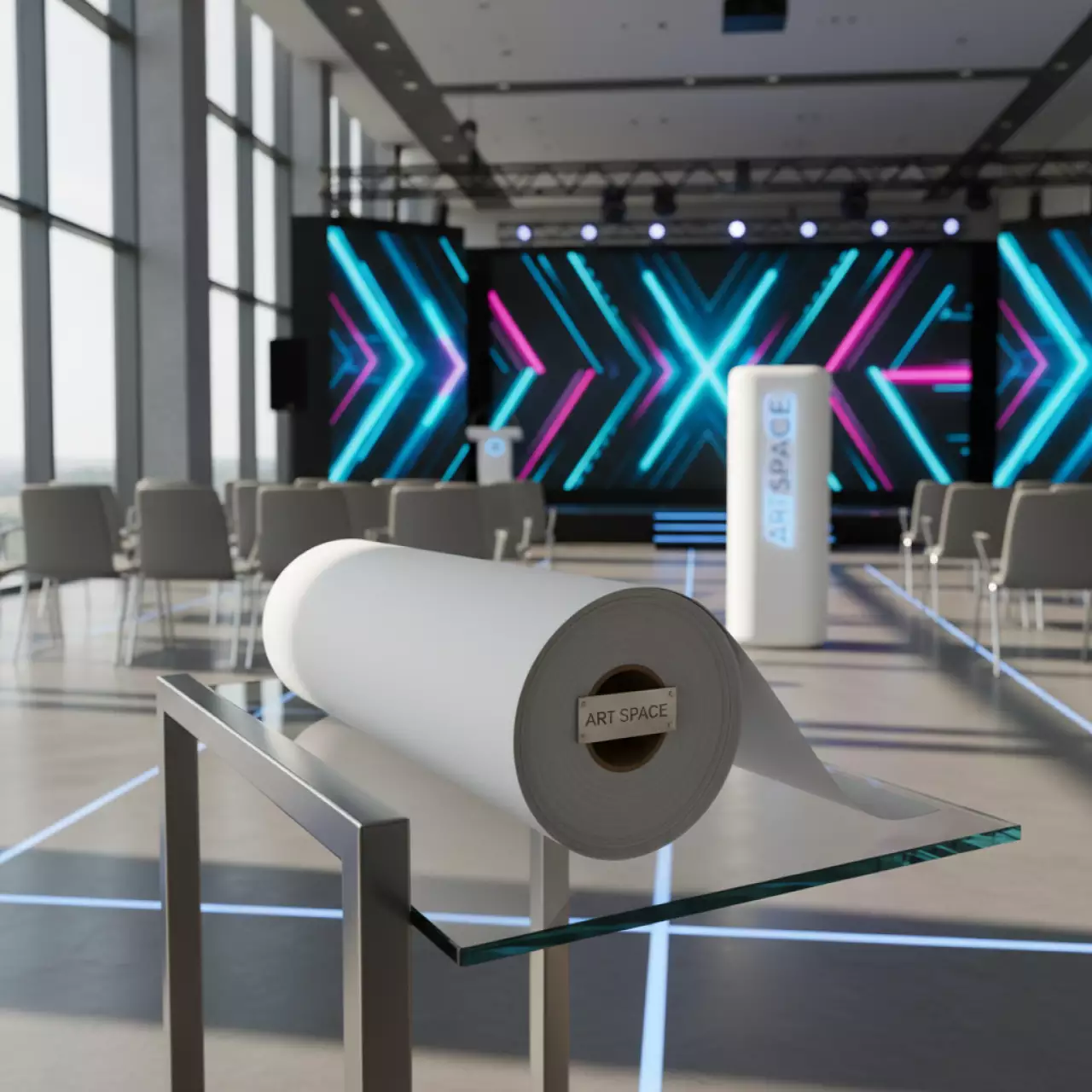 Аренда Холст Albeo Synthetic Canvas 60" 300 г м² 1524x30 м в отеле Radisson Lazurnaya — ART SPACE