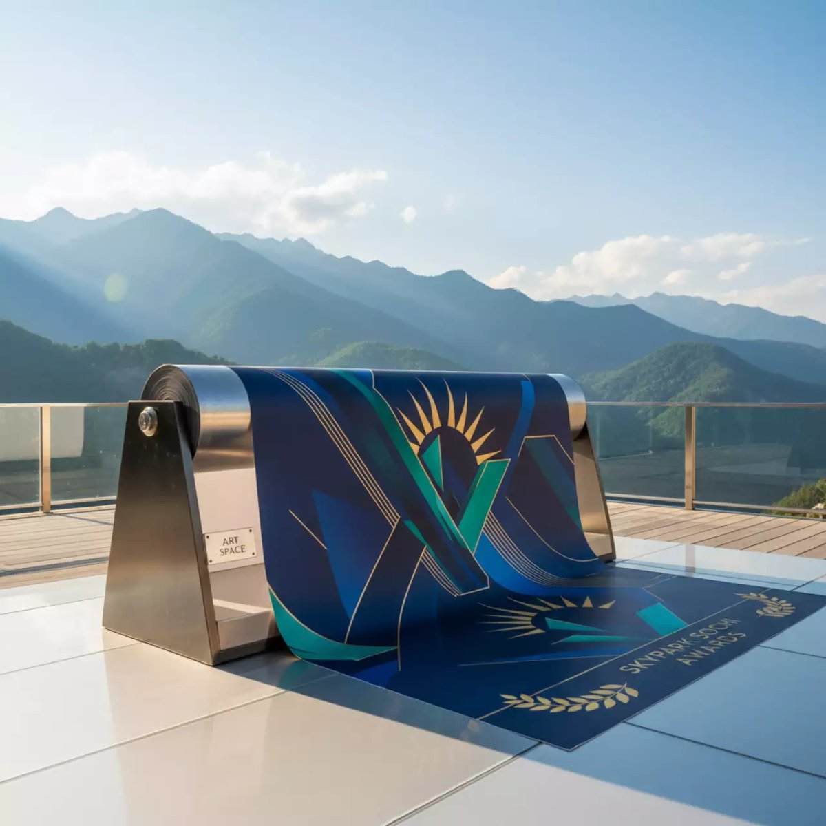 Аренда Холст Albeo Synthetic Gloss Canvas 42 260 г м² 1067х30 м 50,8 мм SGC260 42 в Skypark Sochi — ART SPACE