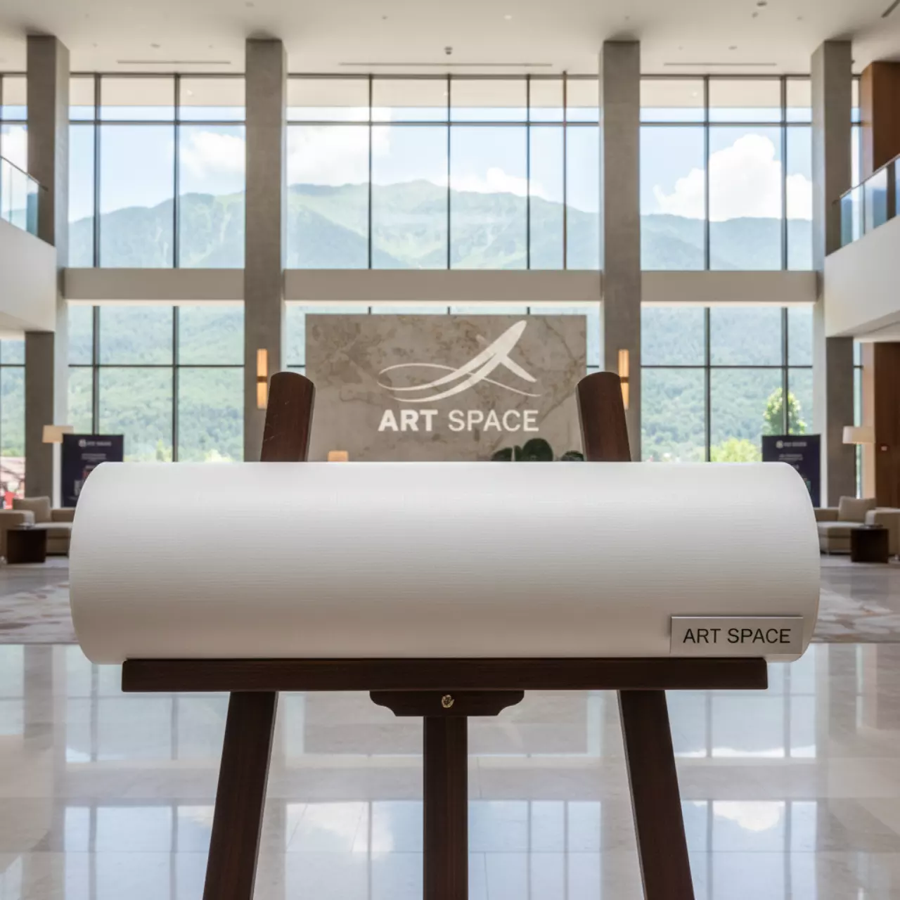 Аренда Холст Indorian глянцевый 380 г м² 0,914х18 м в Rixos Krasnaya Polyana — ART SPACE