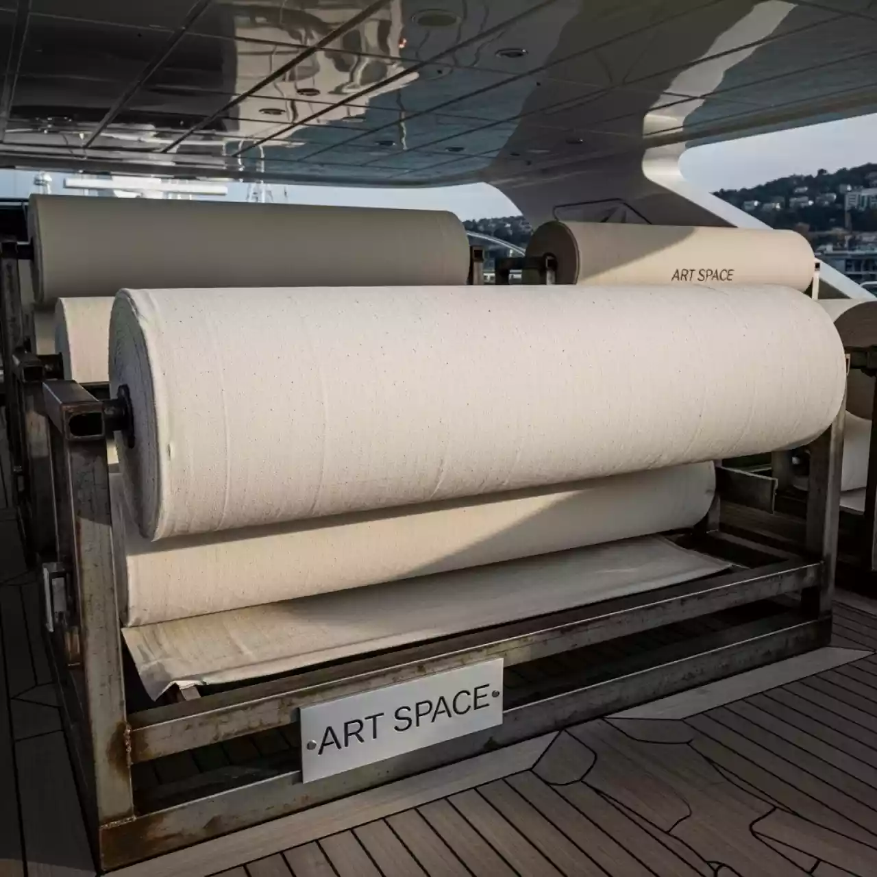 Аренда Холст Lomond XL Natural Canvas Dye 400 мкм 0,61х10 м на VIP теплоходе (Морпорт Сочи) — ART SPACE