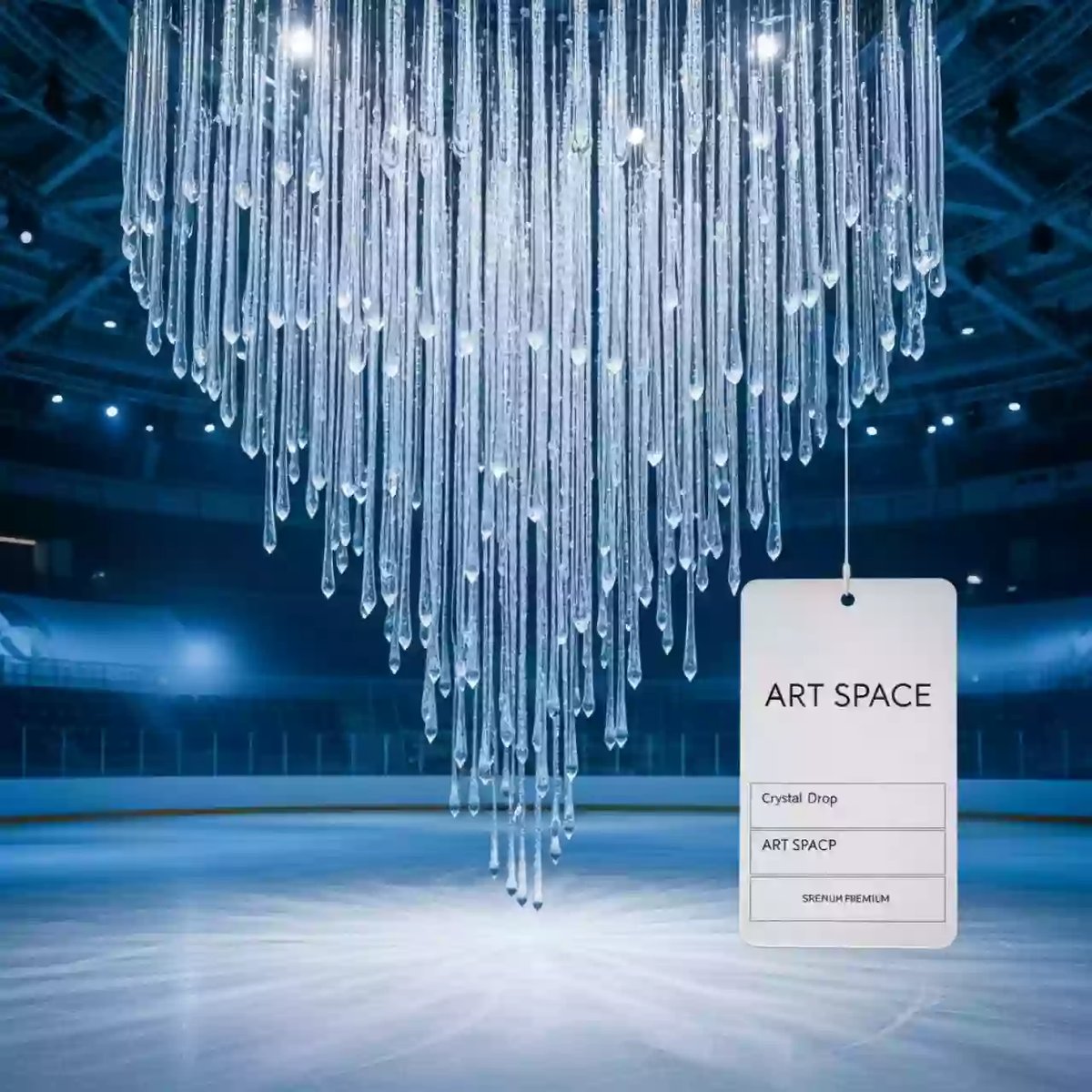 Аренда Хрустальная капель в ледовом дворце «Роза Хутор» — ART SPACE