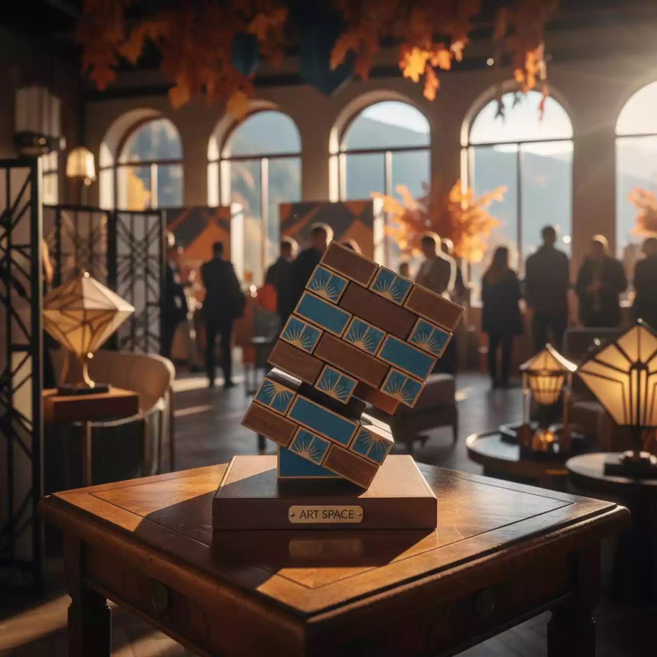 Аренда Игра Деревянная башня мини синяя в Гранд Отель Поляна — ART SPACE