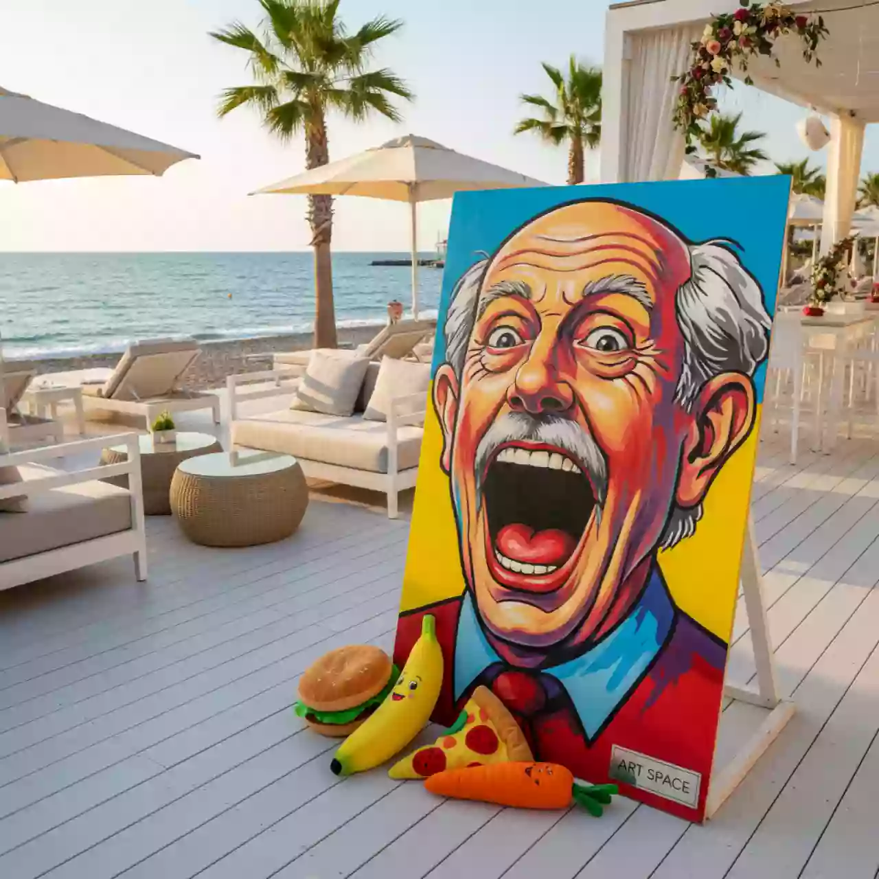 Аренда Игра Накорми дедушку на пляжных клубах Хосты — ART SPACE