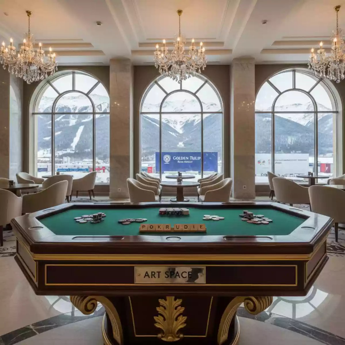 Аренда Игра Покер эрудит в Golden Tulip Rosa Khutor — ART SPACE