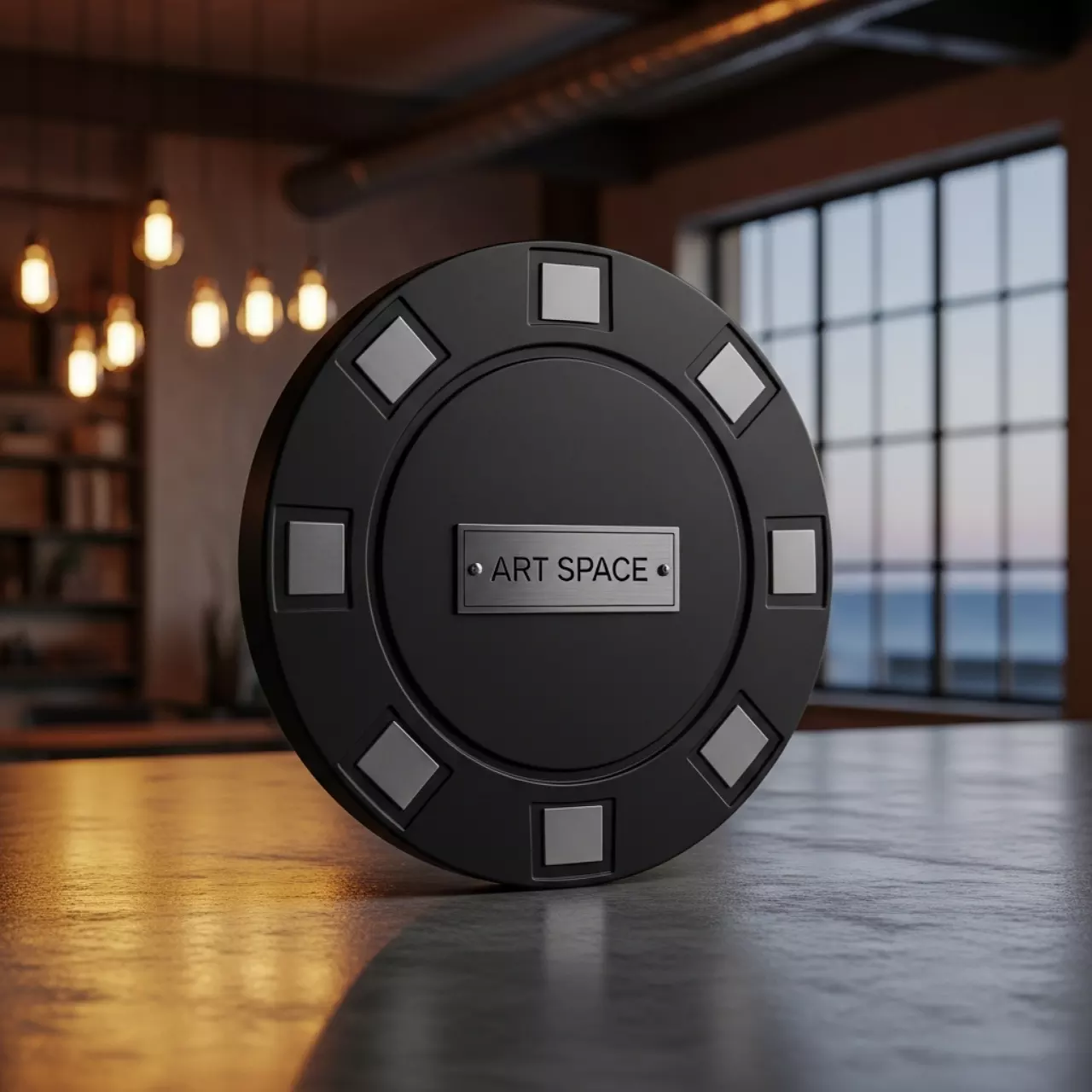 Аренда Игральная фишка черная на Имеретинской набережной — ART SPACE