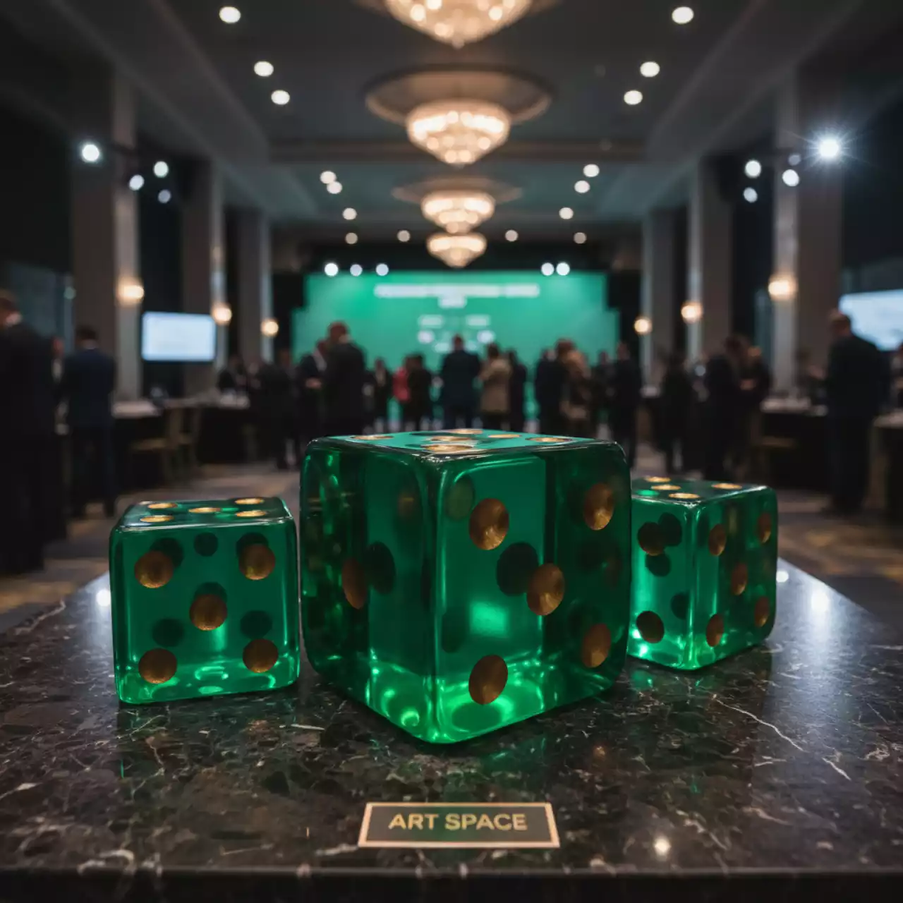 Аренда Игральные кости Грин дайс в Red Arena — ART SPACE