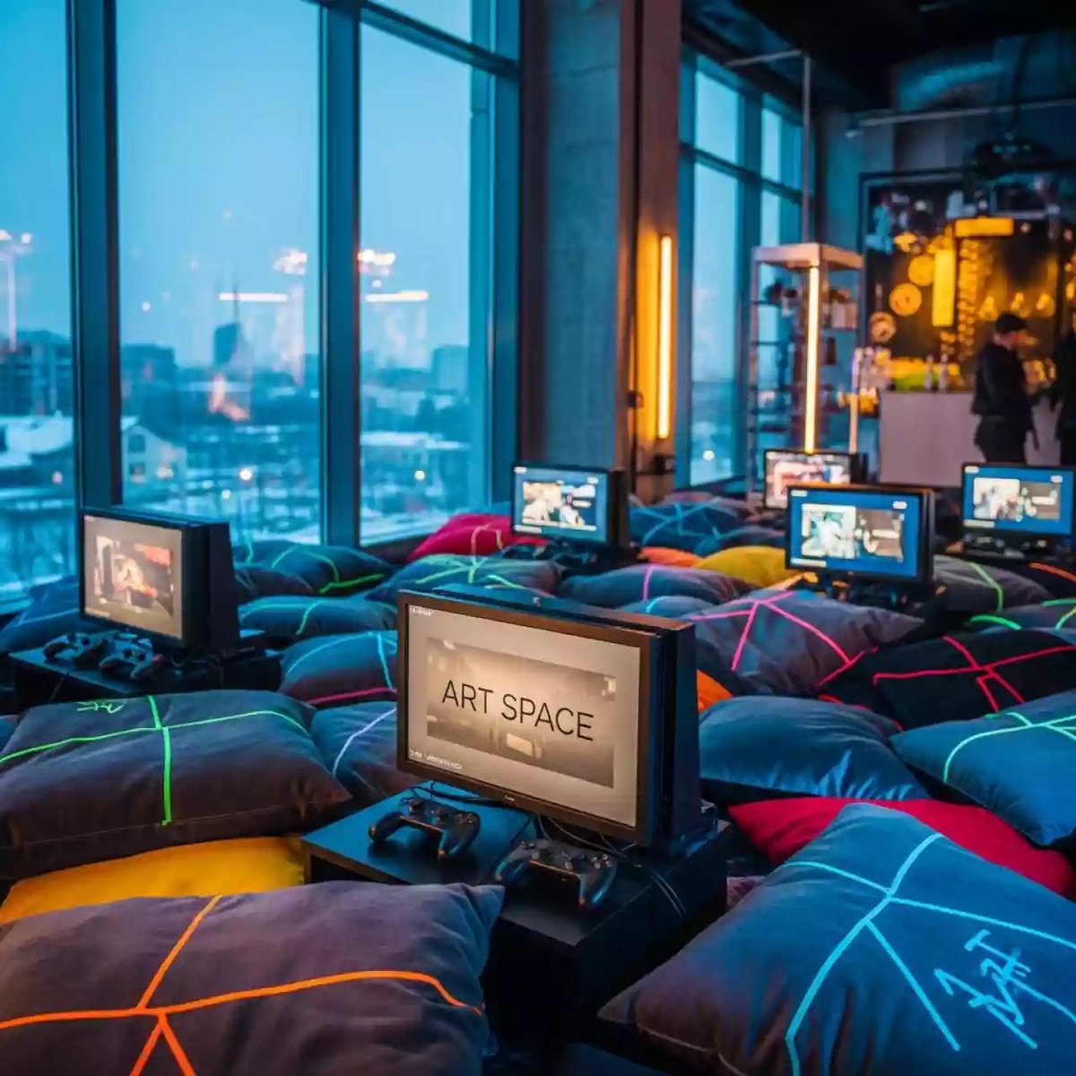 Аренда Игровая консоль с подушками в Mantera Supreme — ART SPACE