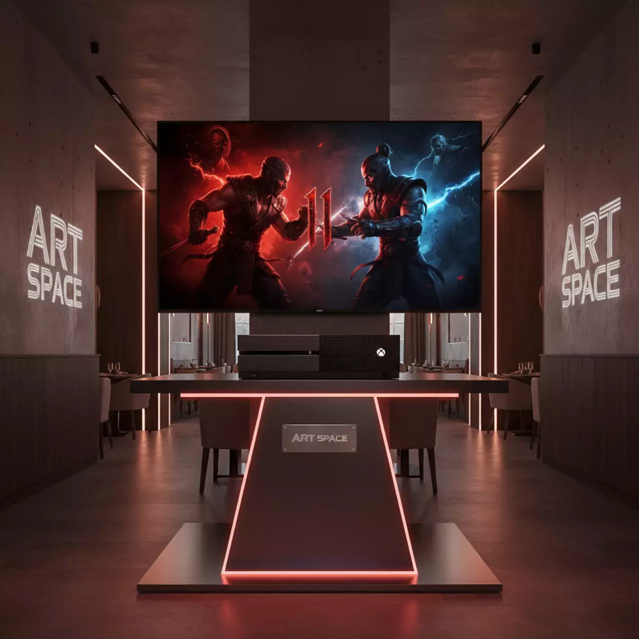 Аренда Игровая консоль Xbox One Mortal Kombat 11 в ресторане «La Terrazza» — ART SPACE