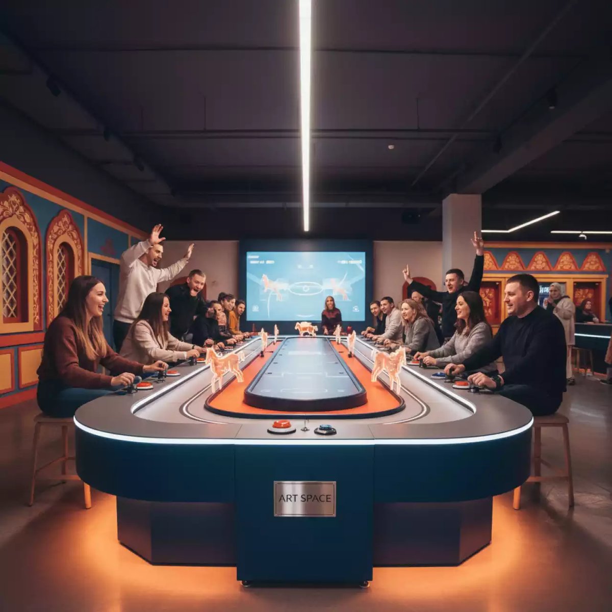 Аренда Игровая шоу программа "Скачки" в этно-парке «Моя Россия» — ART SPACE