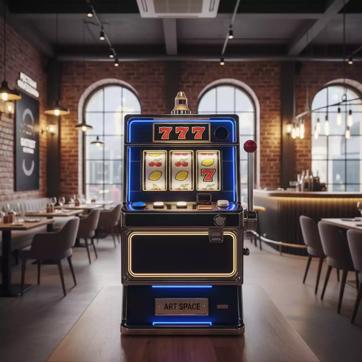Аренда Игровой автомат Однорукий бандит "Лас Вегас" в ресторане «Магеллан» — ART SPACE