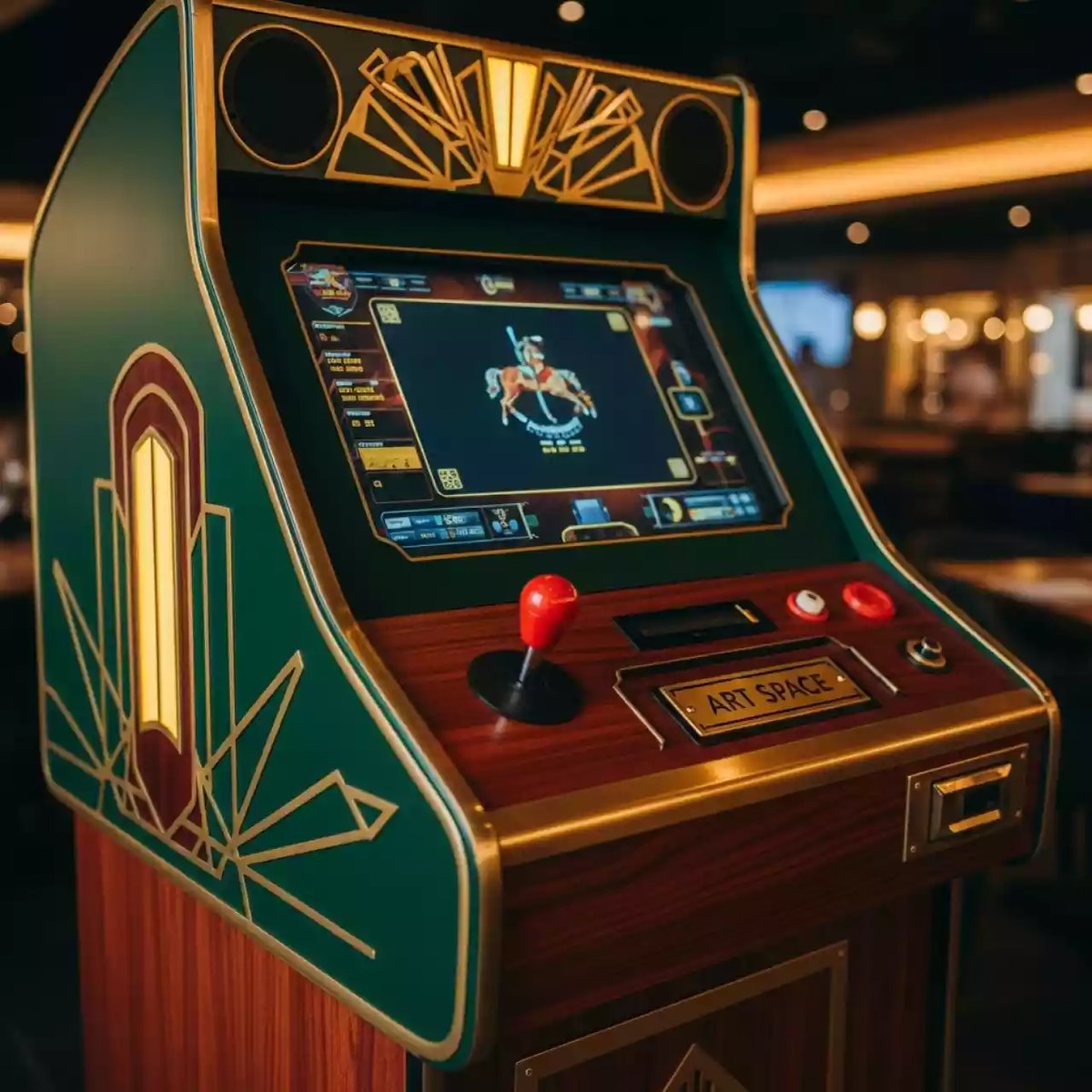 Аренда Игровой автомат скачки в ресторане «Voda» — ART SPACE