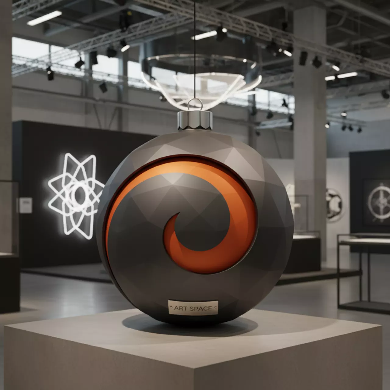 Аренда Игрушка елочная Круг H003Y на Медальной площади — ART SPACE