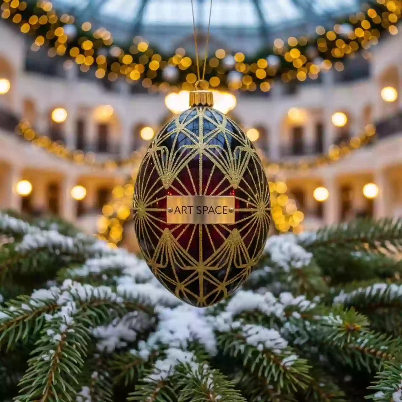 Аренда Игрушка елочная Овал H009 в отеле «Богатырь» — ART SPACE