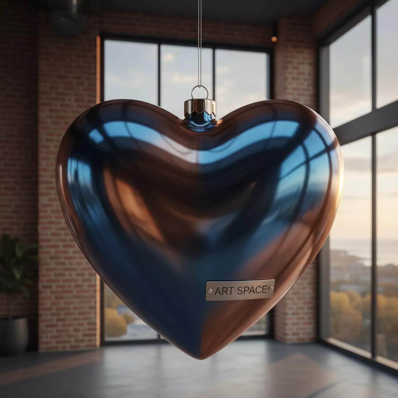 Аренда Игрушка елочная Сердце H001 в комплексе Sea Galaxy — ART SPACE