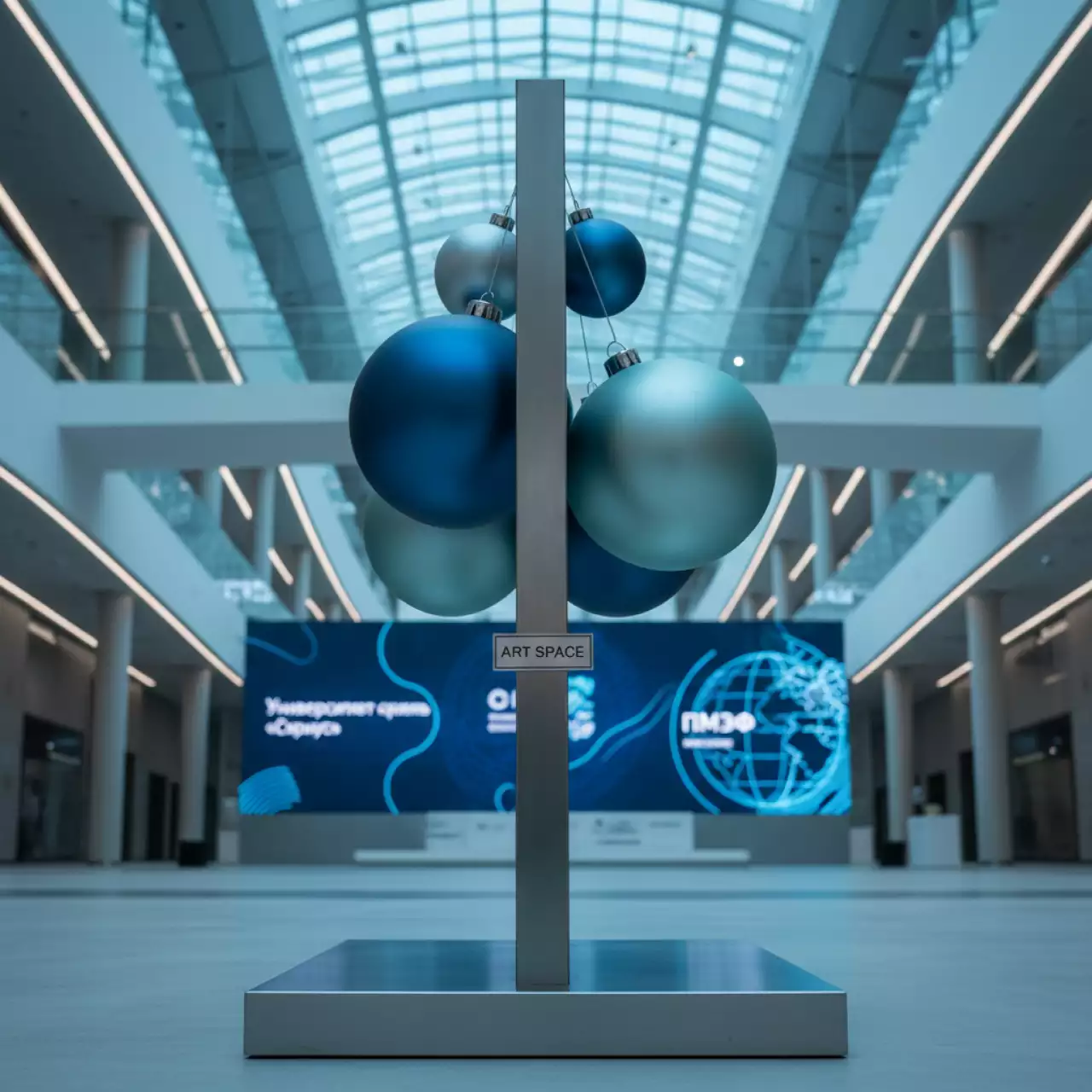 Аренда Игрушки елочные шары в ассортименте в Университете «Сириус» — ART SPACE