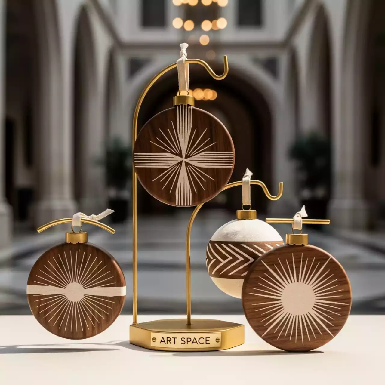 Аренда Игрушки из натуральных материалов новогодние в отеле «Богатырь» — ART SPACE