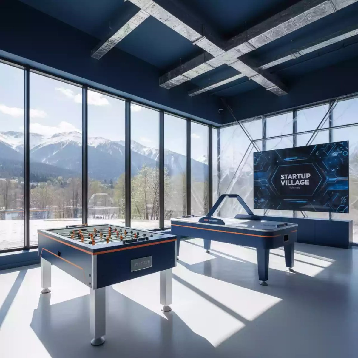 Аренда Игры спортивные настольные в ледовом дворце «Роза Хутор» — ART SPACE