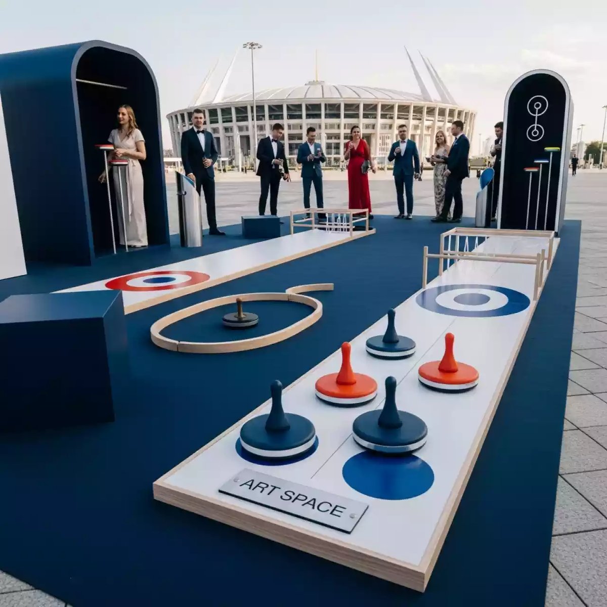 Аренда Игры зимние дворовые Московские в Лужниках на Медальной площади — ART SPACE