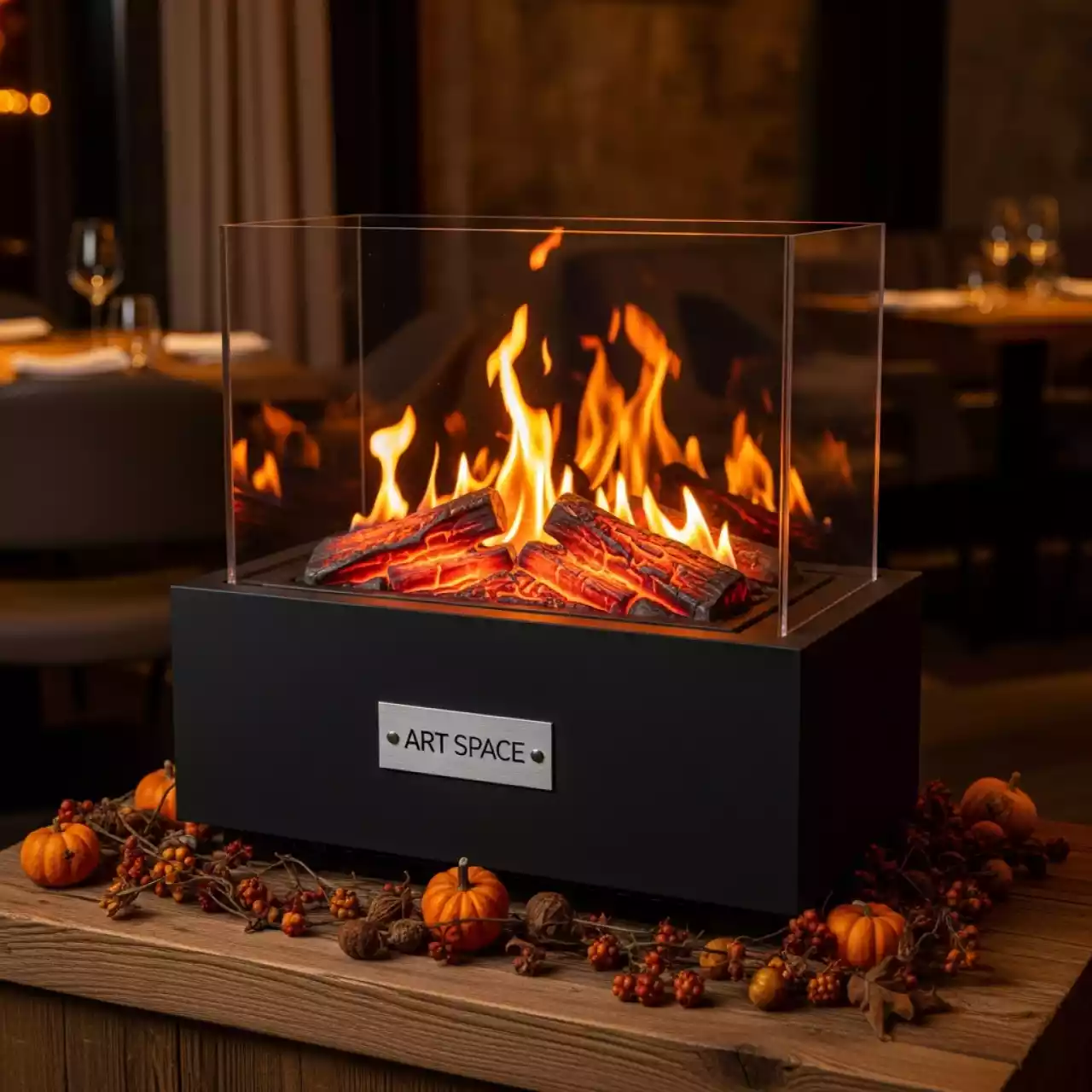 Аренда Имитация костра в ресторане «Сыроварня» — ART SPACE