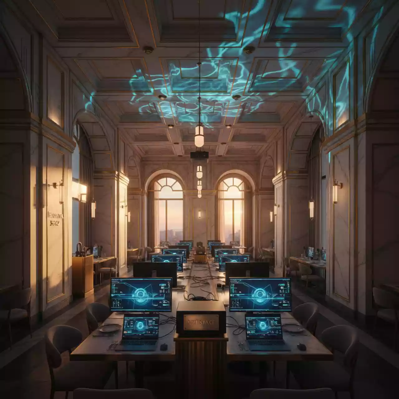 Аренда Имитация лазерной волны Lampo Ocean LP 800 в ресторане «Высота 5642» — ART SPACE