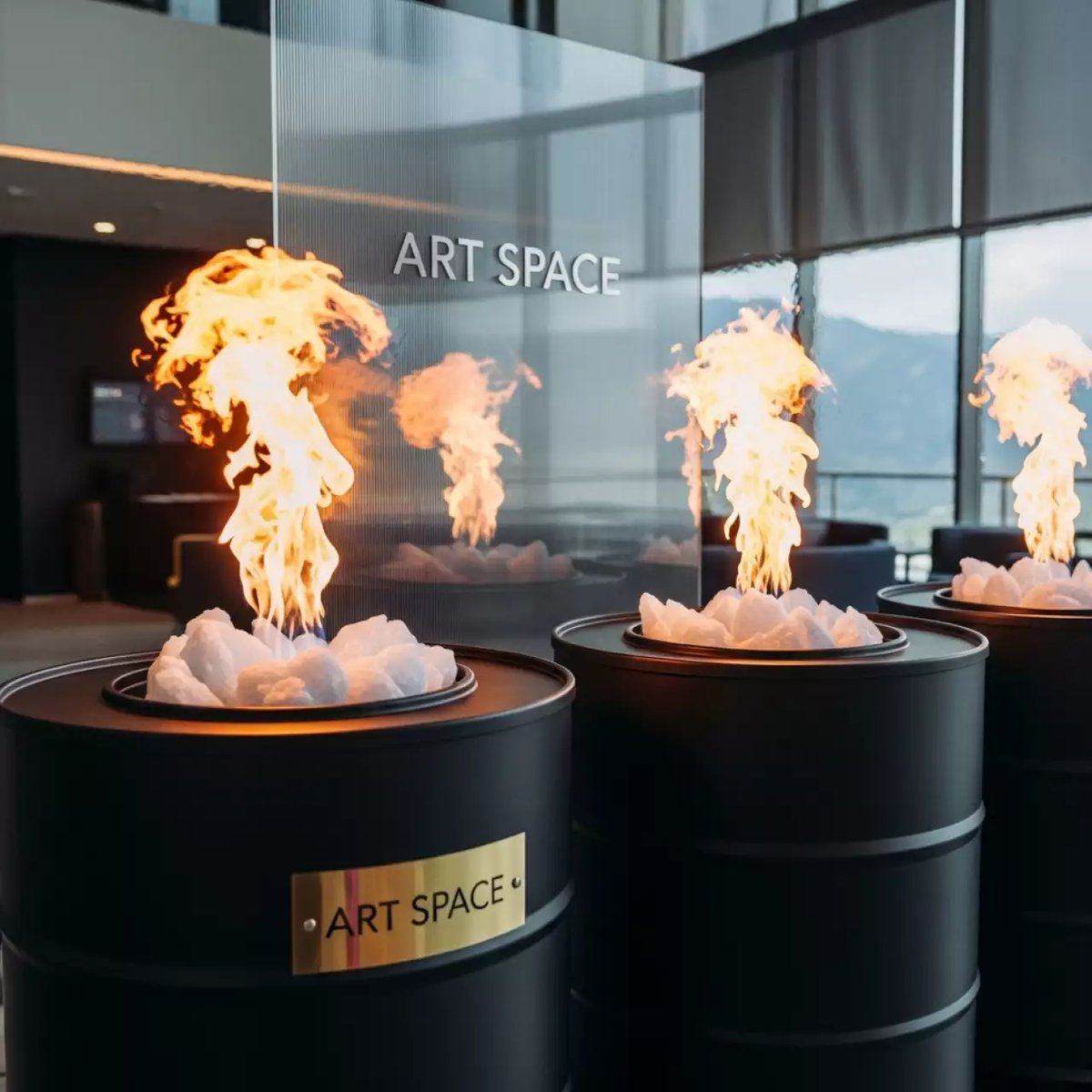 Аренда Имитация огня холодное пламя в Golden Tulip Rosa Khutor — ART SPACE