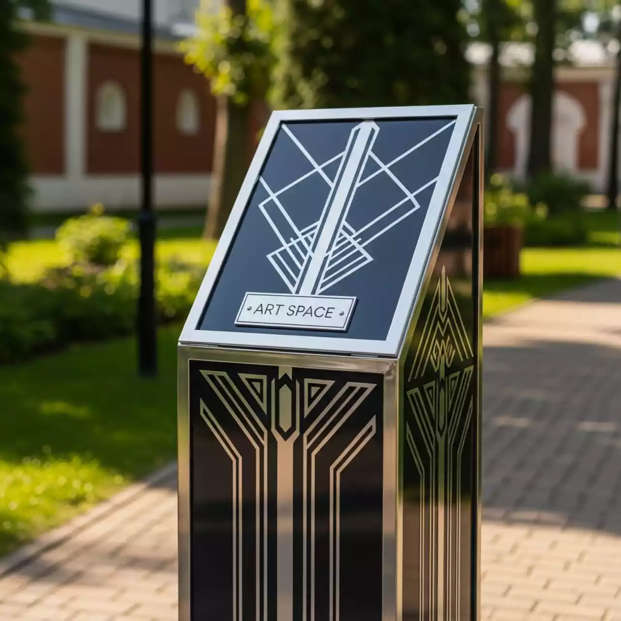 Аренда Информационная стойка Backstage 120 см в этно-парке «Моя Россия» — ART SPACE