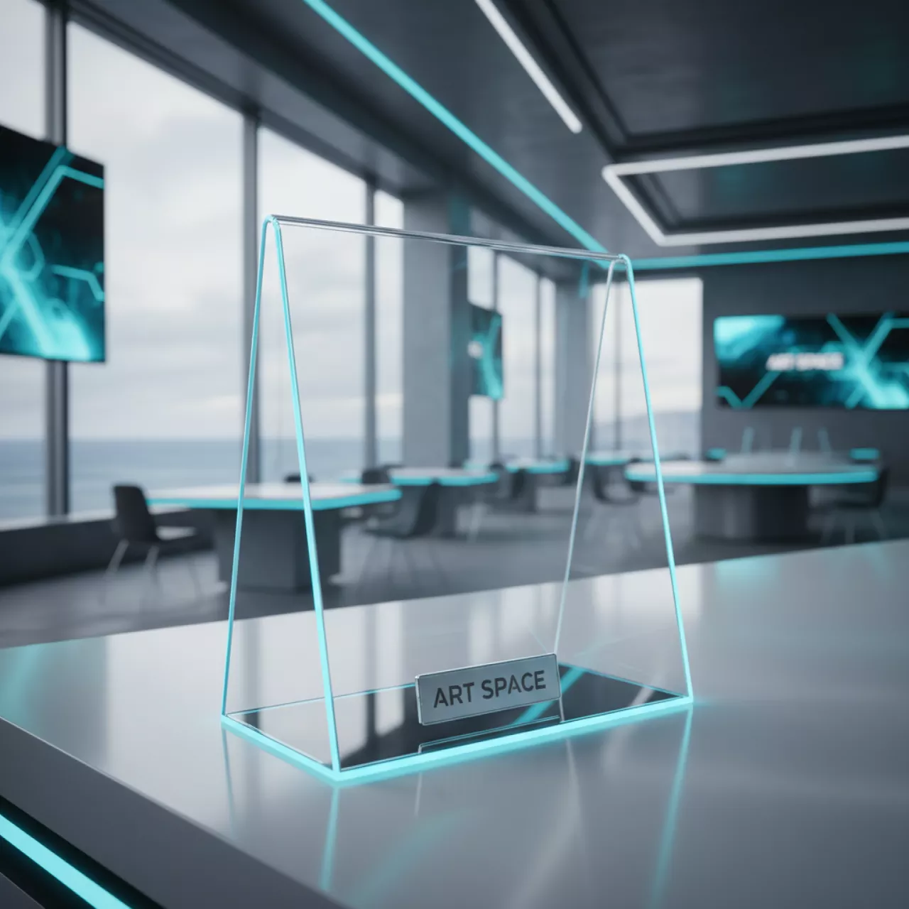 Аренда Информационная стойка настольная "кувертка домик" 210х80 мм в комплексе Sea Galaxy — ART SPACE