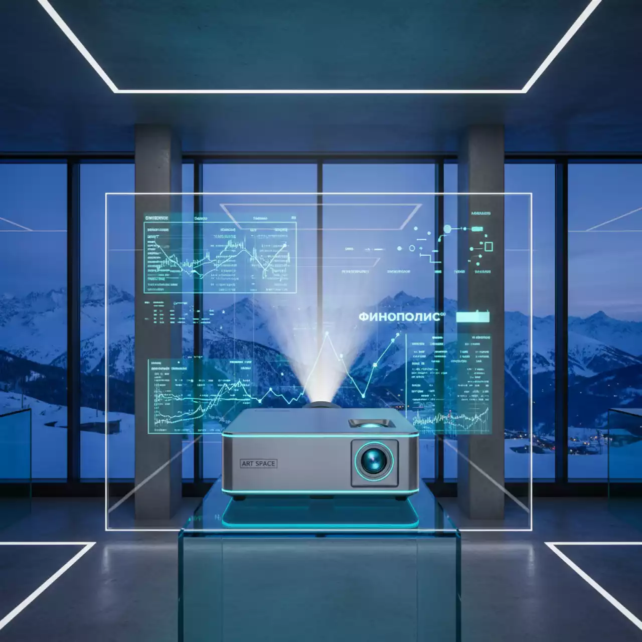 Аренда Инсталляционный проектор Barco QDX 4K45 в ресторане «Высота 5642» — ART SPACE