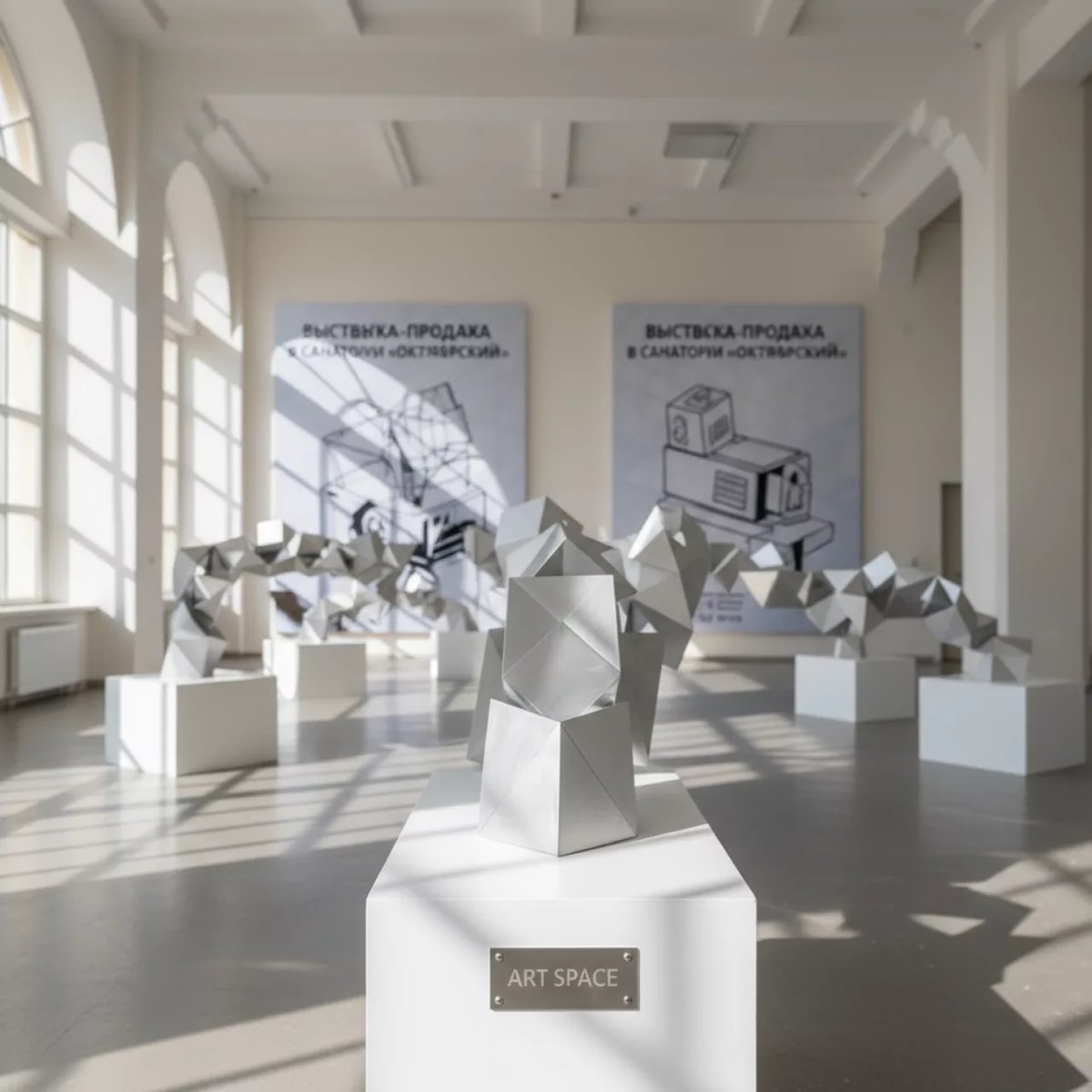 Аренда Инсталляций белые в санатории «Октябрьский» — ART SPACE