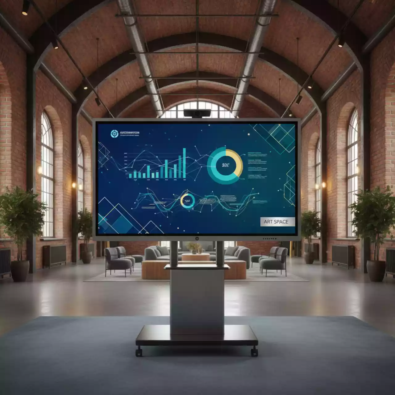 Аренда Интерактивная доска EliteBoard WR 83A24 83 дюйма 24 касания USB 2.0 в Ледовом дворце «Айсберг» — ART SPACE