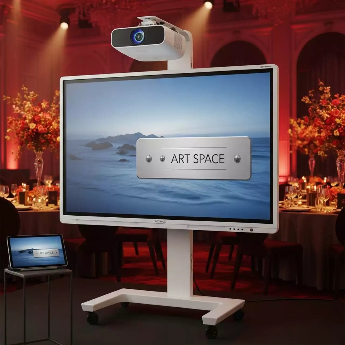 Аренда Интерактивная доска SMART SBM777V 43 проектор BenQ MW855UST в Red Arena — ART SPACE
