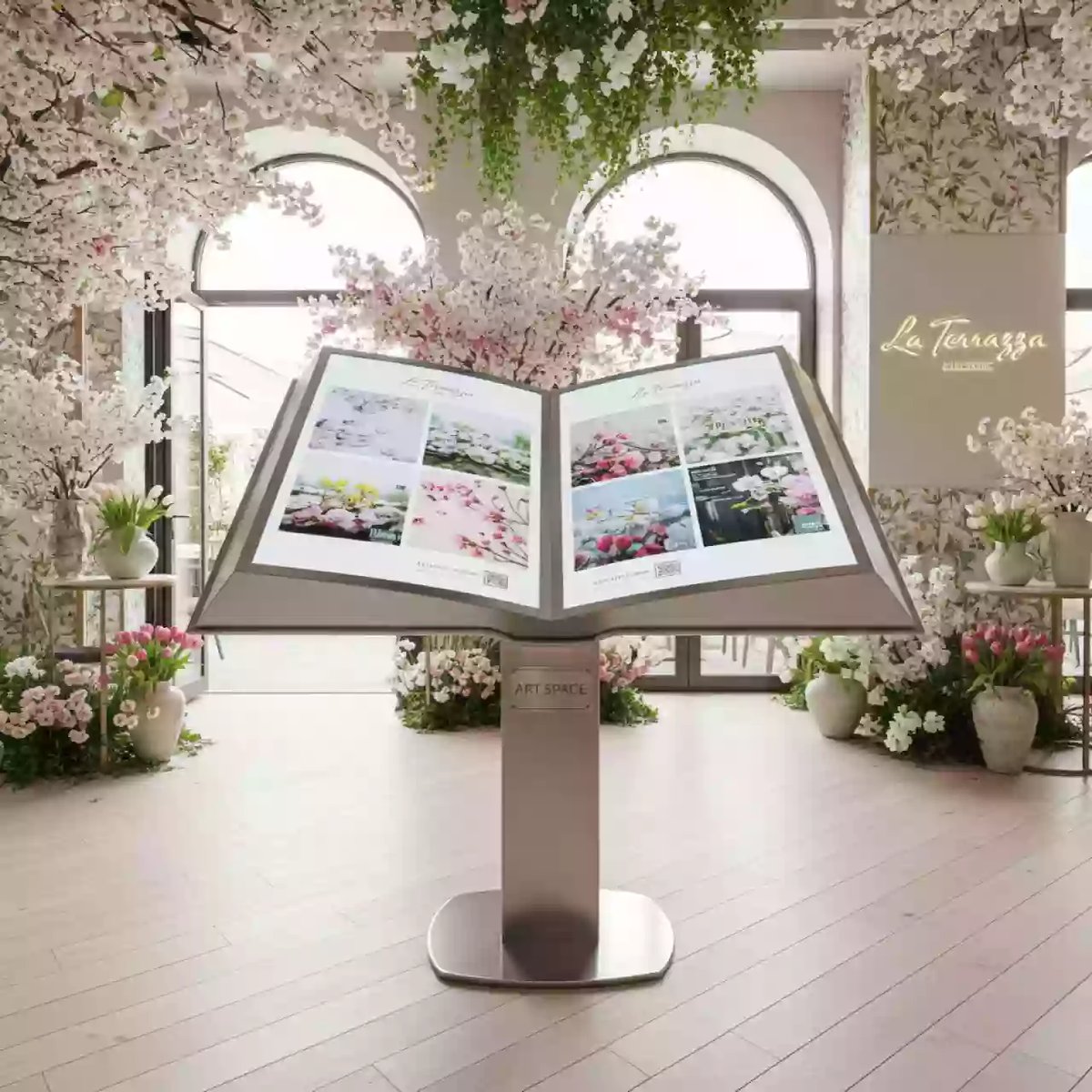 Аренда Интерактивная настольная книга AVKompleks 32 в ресторане «La Terrazza» — ART SPACE