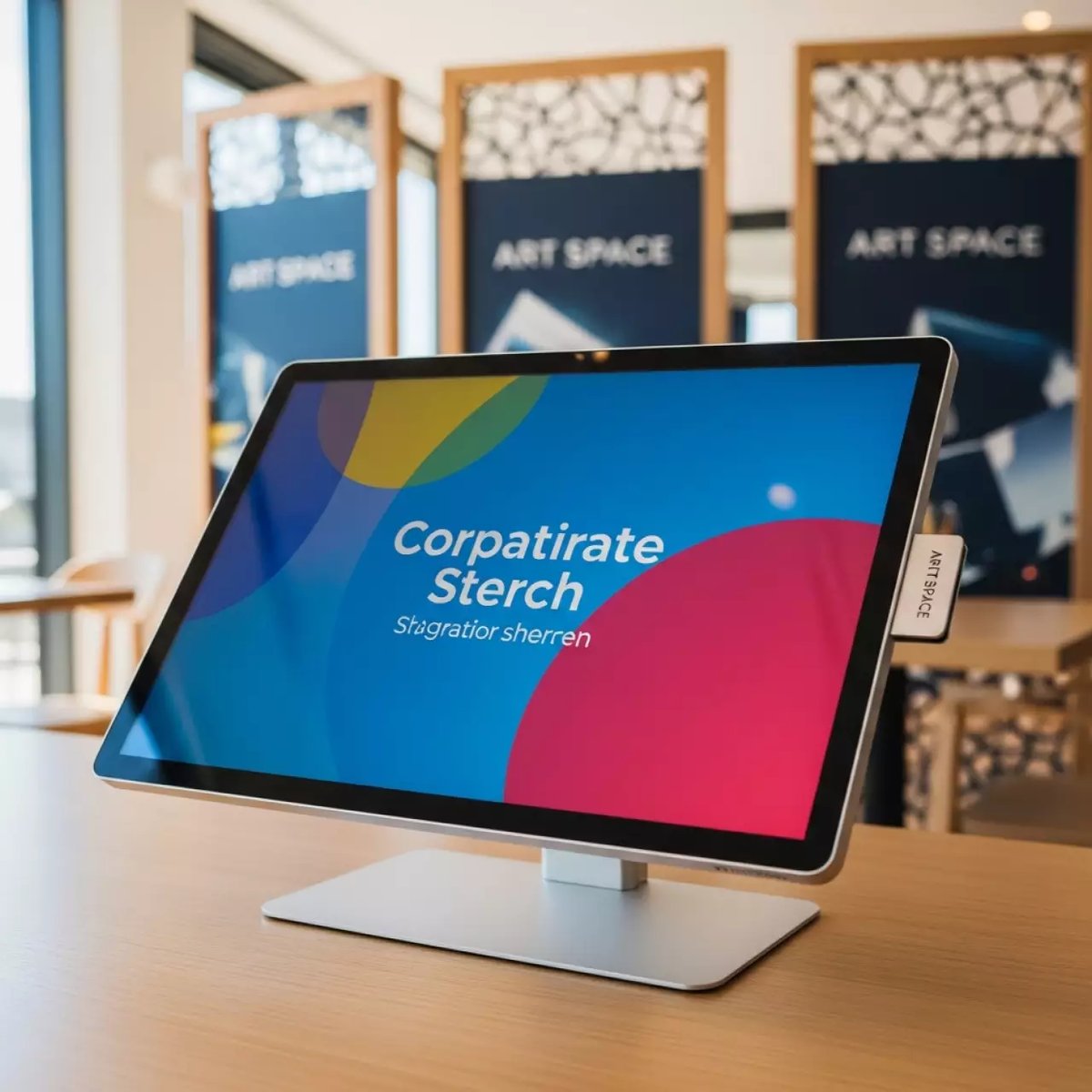 Аренда Интерактивная настольная книга AVKompleks RGB 43 на стационарной опоре в ресторане «Sanremo» — ART SPACE